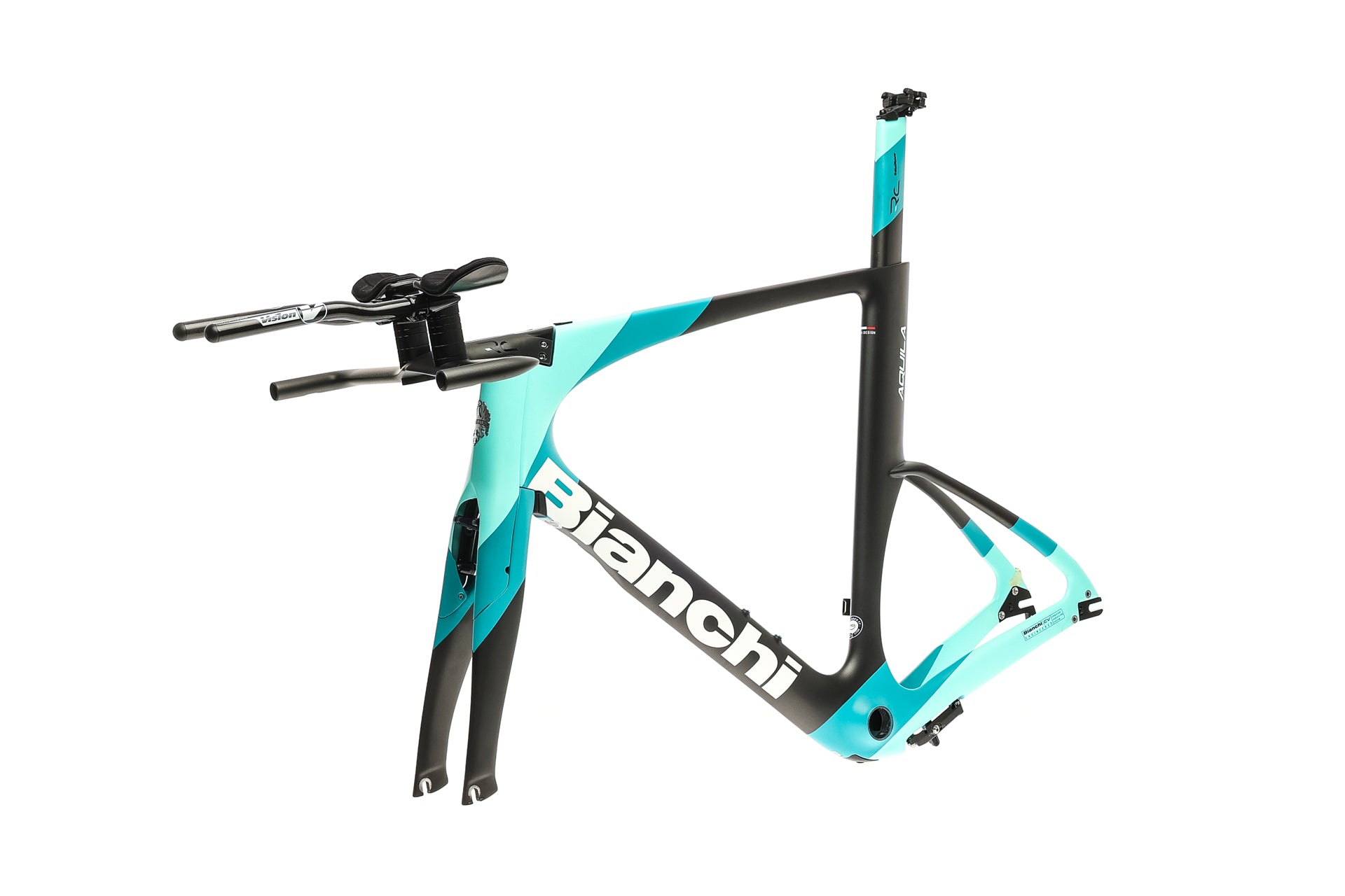 Bianchi Aquila CV Large Frameset 2023 - Premium Carbon Road Bike Frame for Competitive Cycling & Endurance Races | Perfect for Road Racing, Triathlons & Long-Distance Training