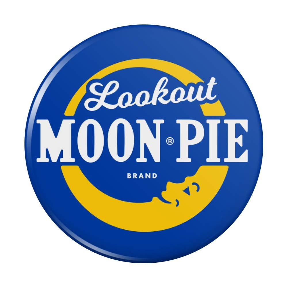 Lookout MoonPie Logo Kitchen Refrigerator Magnet - Fun Novelty Button Magnets for Fridge, Lockers & Office Decor - Perfect for Baking Enthusiasts & Retro Kitchen Accessories