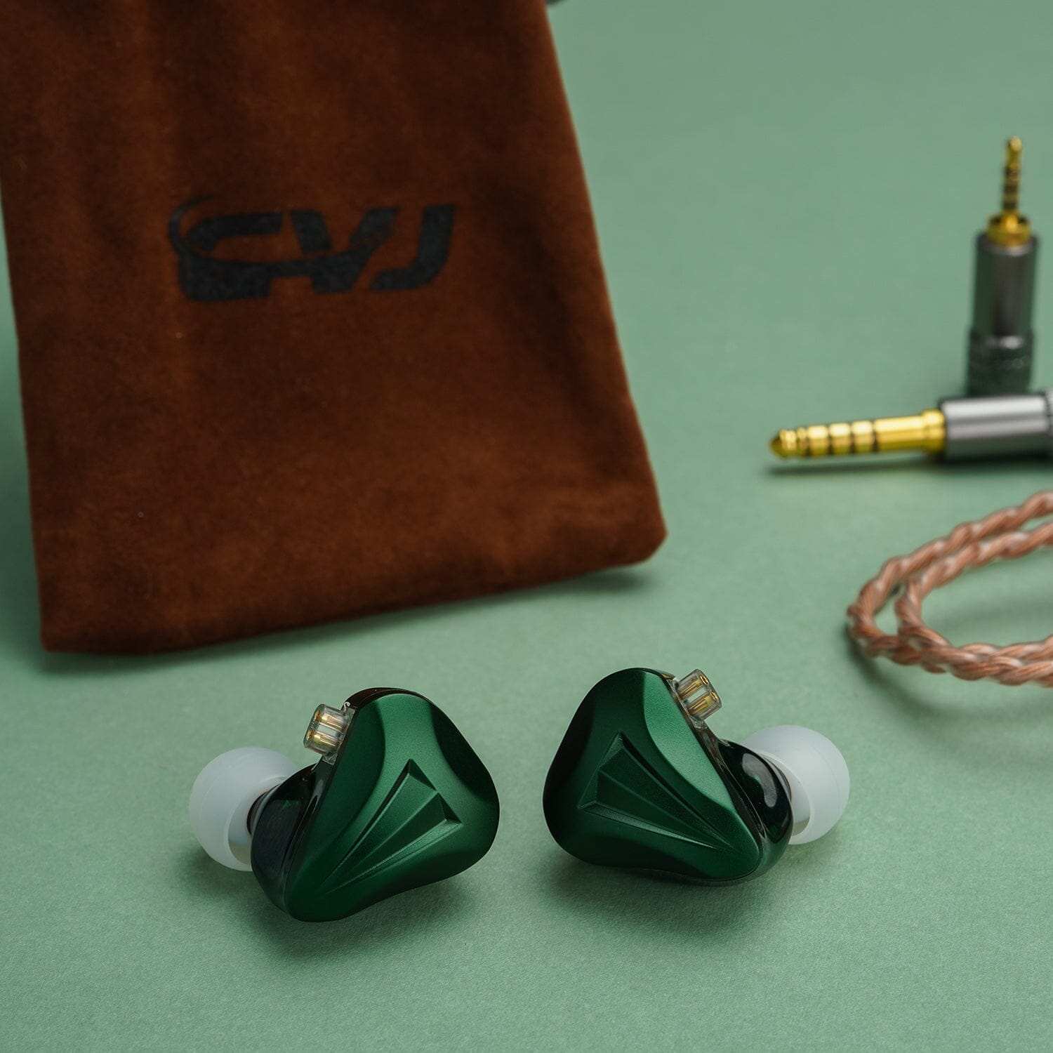 CVJ Freedom 1DD + 4BA Hybrid Driver In-Ear Monitors - High Resolution Audiophile IEMs for Music, Gaming & Studio Monitoring