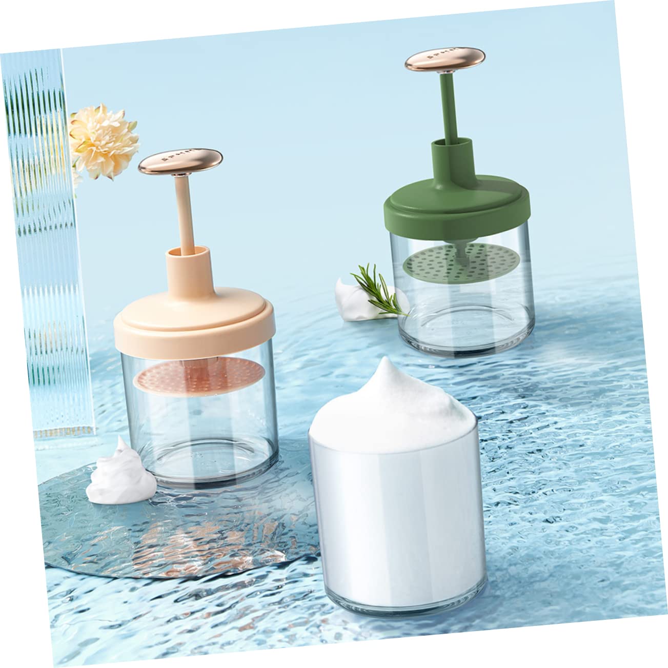 iPetboom Bubbler Travel Cleaning Supplies - Rich Foam Maker for Face & Skin Care, Portable Facial Cleansing Foamer with Gel Bottle | Perfect for Travel, Home & Daily Skincare Routine