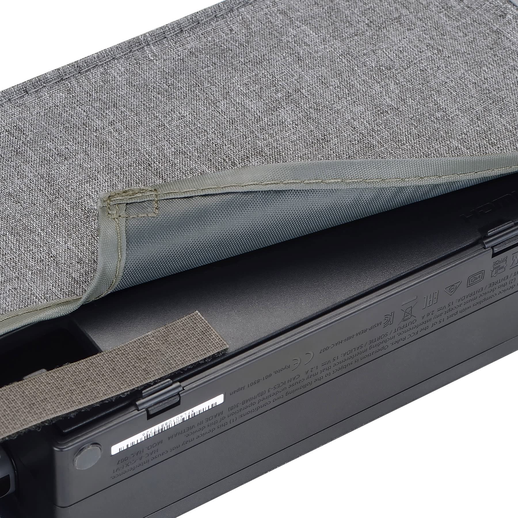 PlayVital Protective Cover for Nintendo Switch OLED - Anti-Scratch, Waterproof Dock Sleeve Case (Gray) | Perfect for Travel, Storage & Gaming Protection