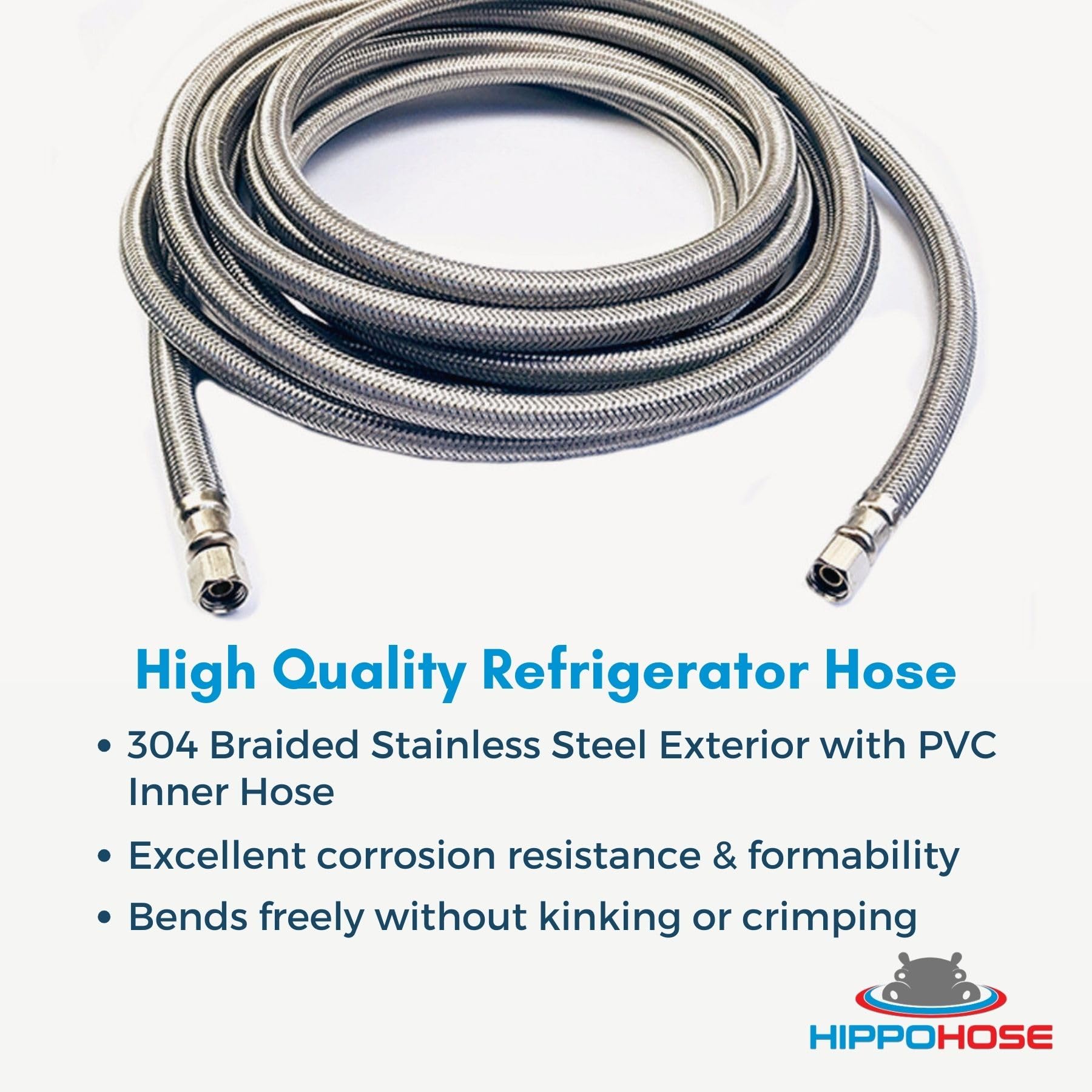 30 FT Universal Refrigerator Water Supply Hose - 1/4