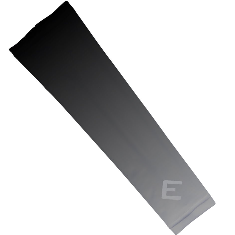 Grey Faded Arm Sleeves for Men & Women - UV Protection Compression Sleeves for Sports, Basketball, Running, Cycling & Outdoor Activities