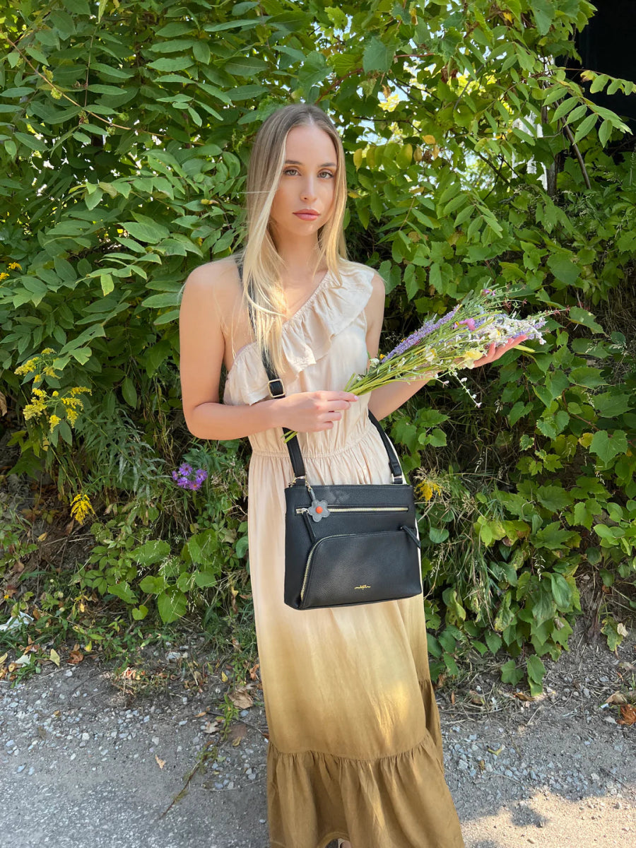 Espe Citron Crossbody Bag for Women - Stylish Leather Shoulder Purse with Adjustable Strap, Perfect for Travel, Shopping, and Everyday Use