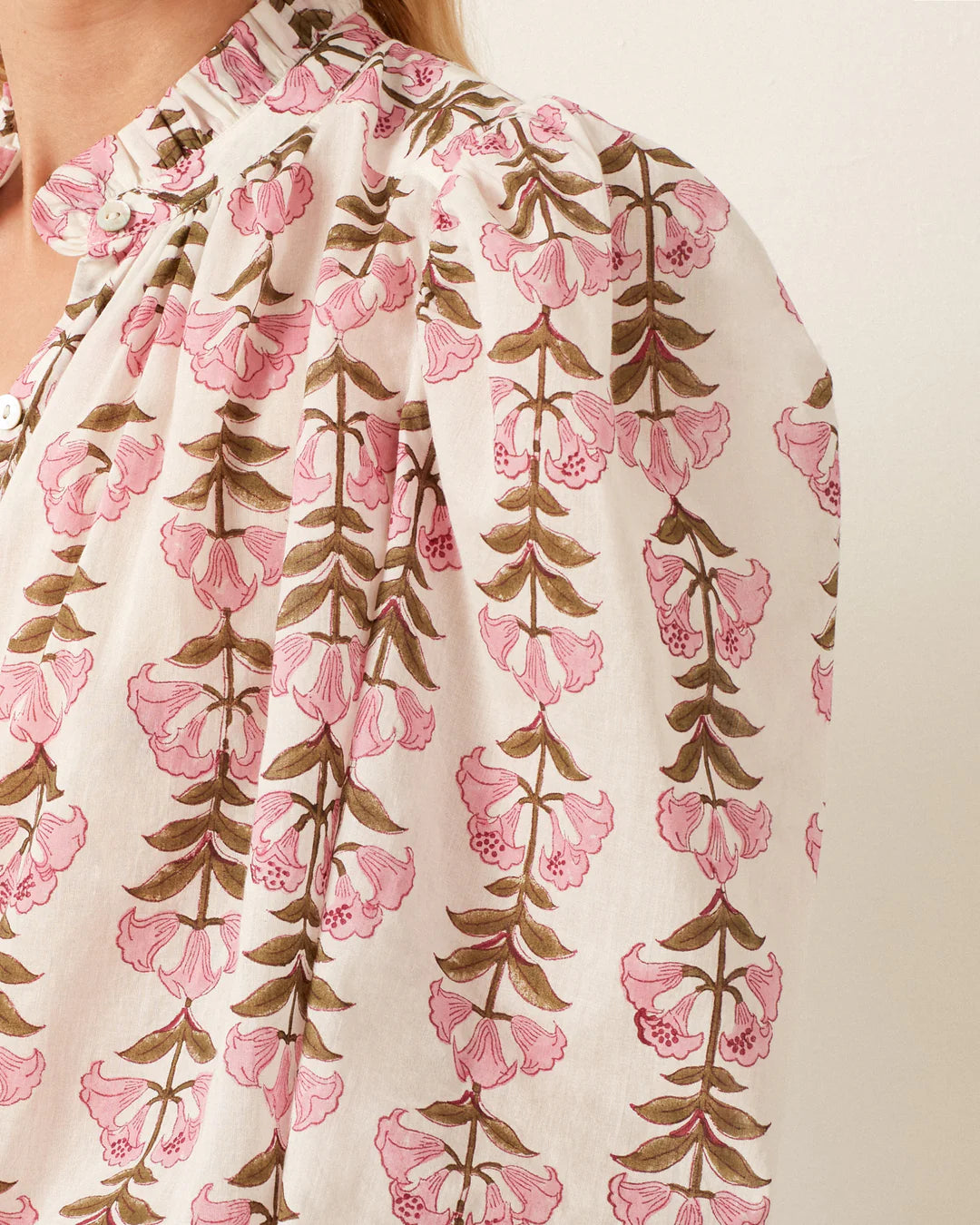 Alix Of Bohemia Annabel Trumpet Lily Shirt - Elegant Floral Blouse for Women | Perfect for Spring Outfits, Garden Parties & Casual Wear
