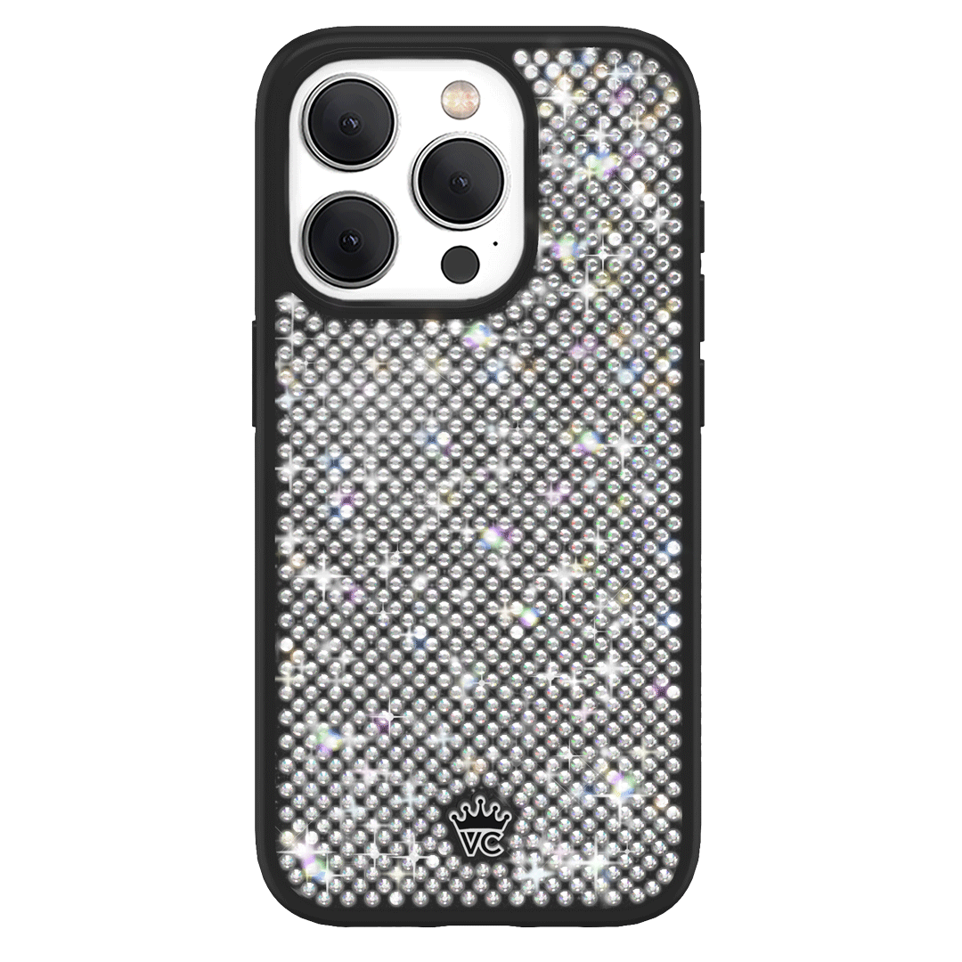 Luxury Black Caviar Crystals iPhone Case - Elegant Protective Cover for iPhone 13/14/15 Pro Max | Perfect for Parties, Weddings & Special Occasions