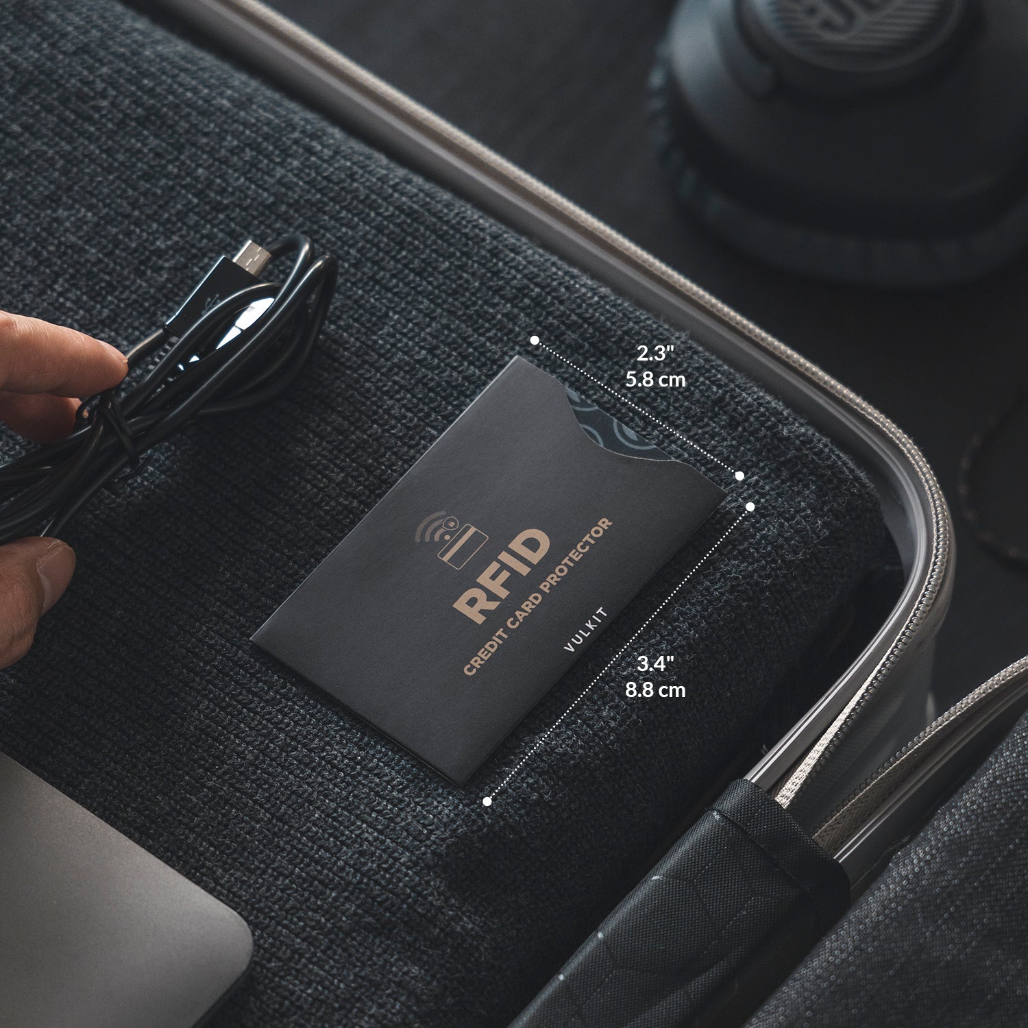 VCP101/VCP102 RFID NFC Blocking Sleeve - Credit Card Protector & Passport Holder - Secure Wallet for Travel, Business & Daily Use