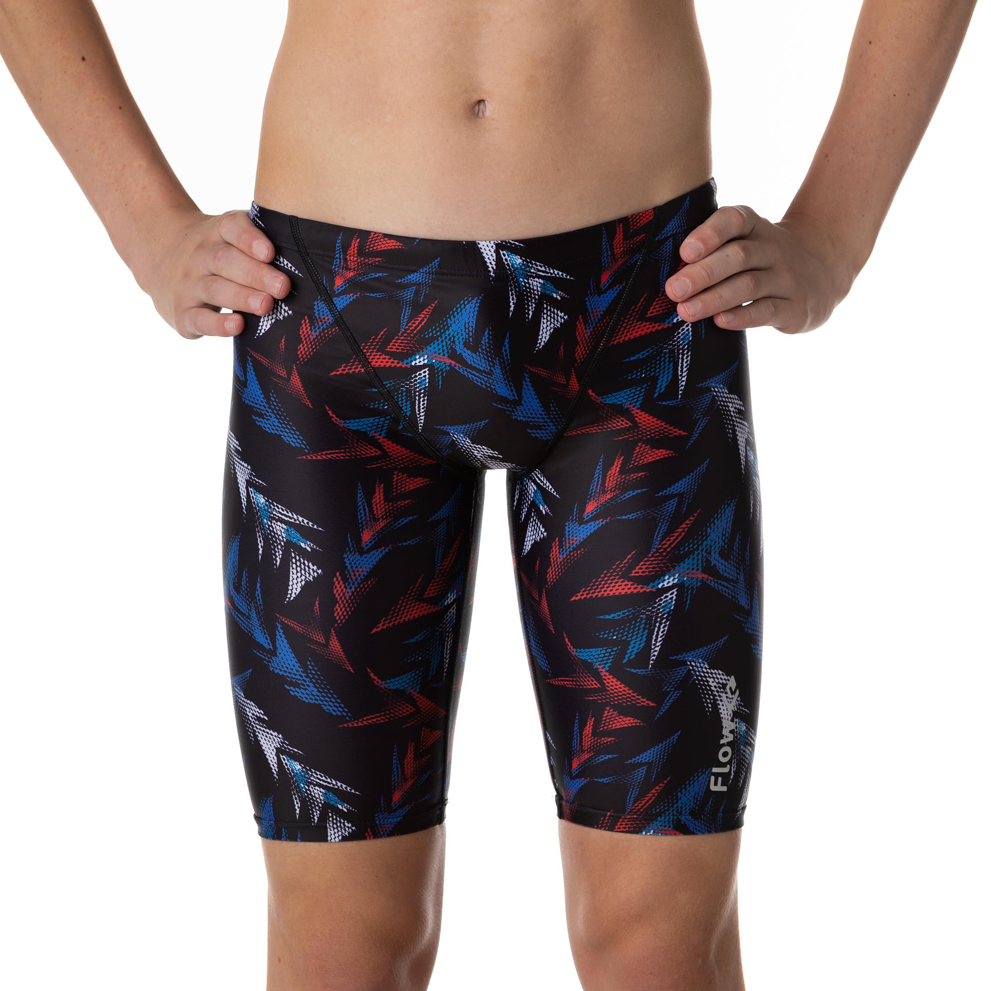 **Flow Funky Swim Jammers for Boys - Size 21-32 | 9 Stylish Designs | Quick-Dry & Comfortable Swim Shorts for Pool, Beach & Water Sports**
