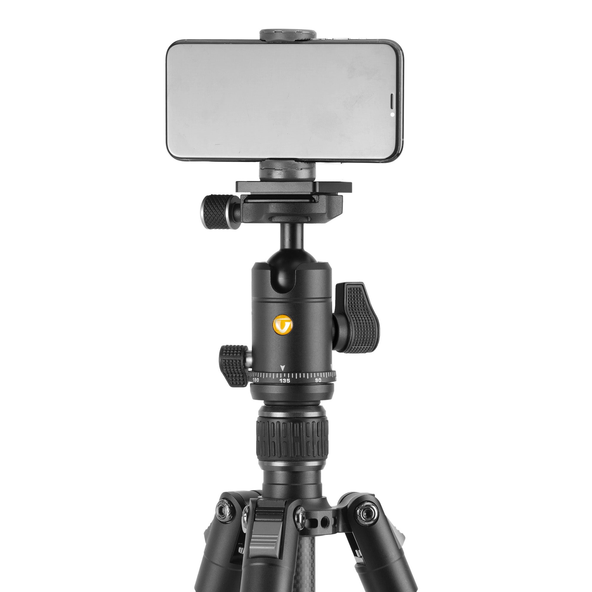 Vesta GO 264CB Carbon Fiber Travel Tripod with Ball Head - Compact & Lightweight Camera Tripod for Travel, Hiking, and Outdoor Photography