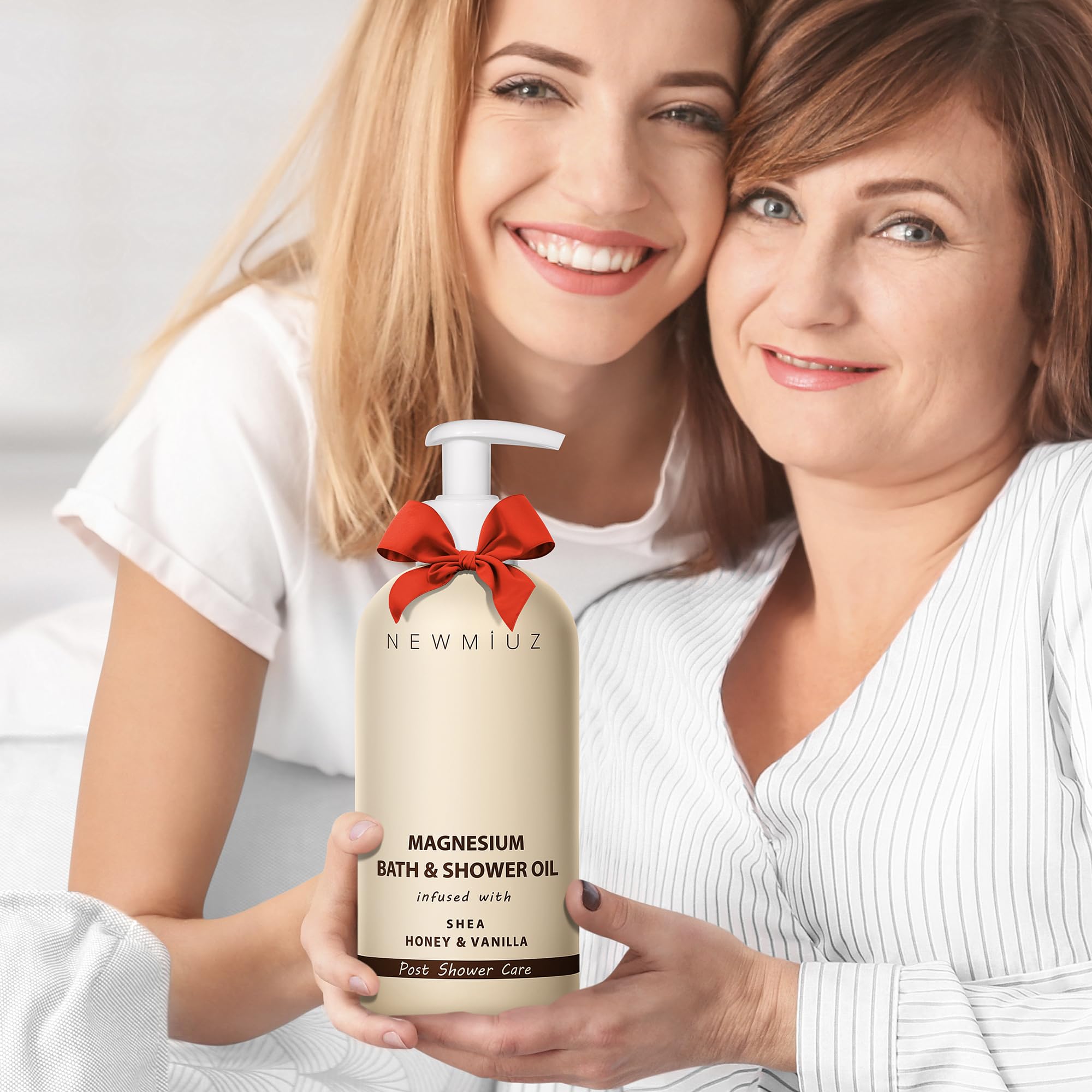 Magnesium InShower Body Conditioner - Soft Skin Moisturizer for Dry Skin with Shea, Honey & Vanilla - Post Shower Care for Body & Legs - Spa Bath Oil for Self Care & Relaxation - Perfect Gift for Dry Skin Relief After Workout or Before Bed