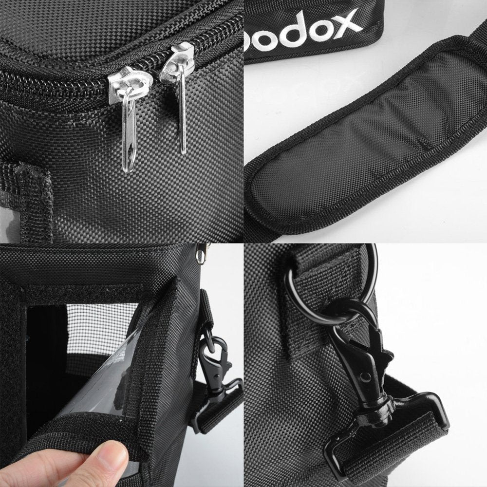 Godox AD600 Pro Strobe Light Shoulder Bag - Durable Padded Carrying Case for Photography Studio & Outdoor Shoots