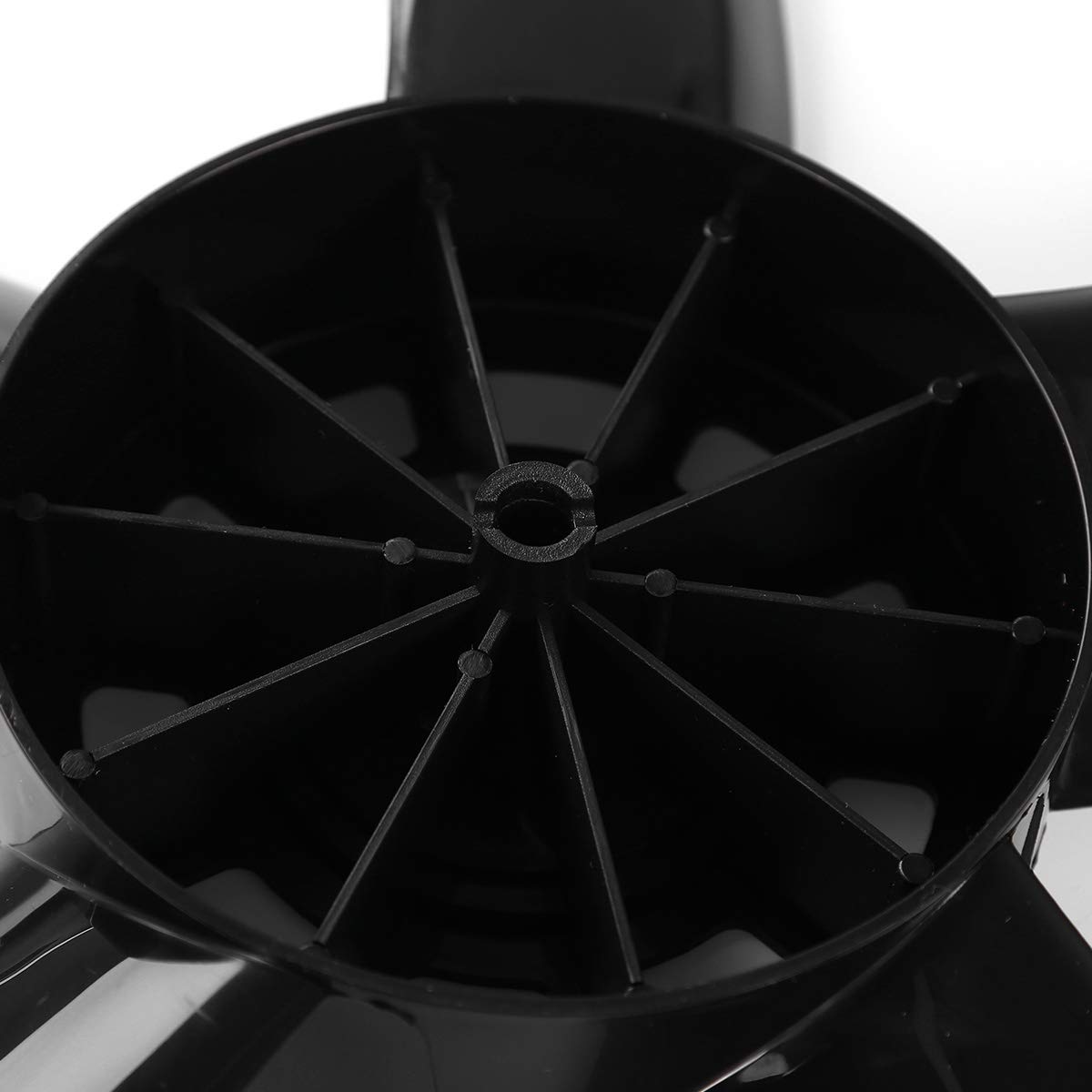 YiZYiF 5-Blade Plastic Standing Pedestal Fan with Nut Cover - Black Household Cooling Fan for Home, Office & Outdoor Use