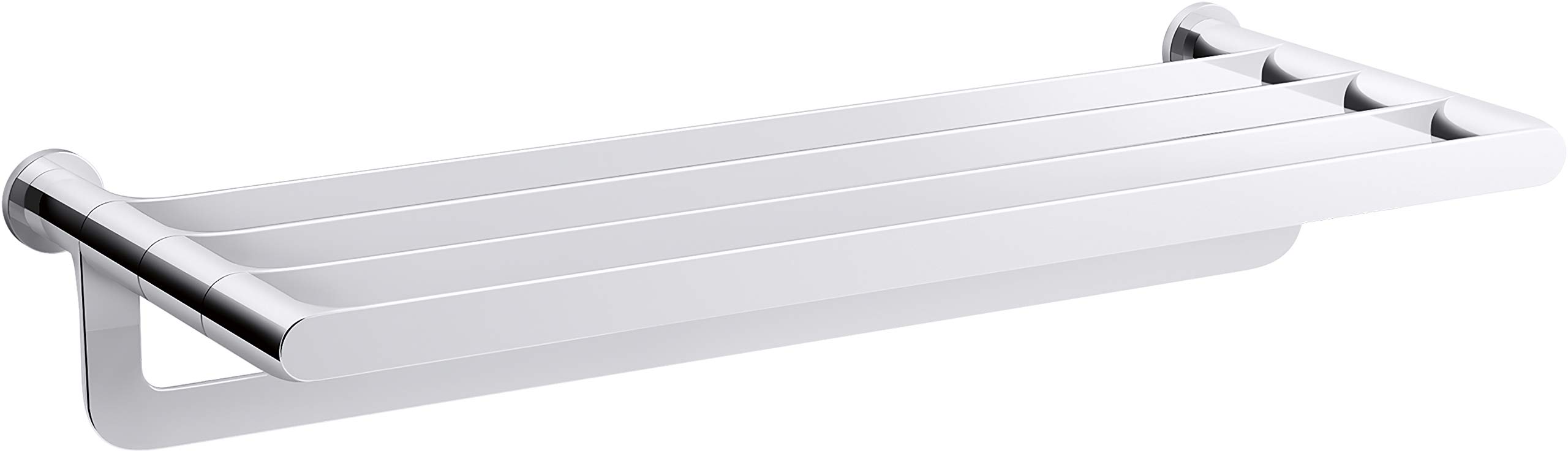 Kohler K-97497-CP Avid-Towel Bar - 24 Inch Bathroom Towel Rack, Polished Chrome Finish - Perfect for Bathroom, Spa, and Guest Room Decor