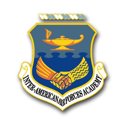 US Air Force Inter-American Air Forces Academy Vinyl Decal Sticker Set - 3.8 Inch Military Emblem - 6 Pack Waterproof Decals for Laptops, Cars, Helmets & Military Gear