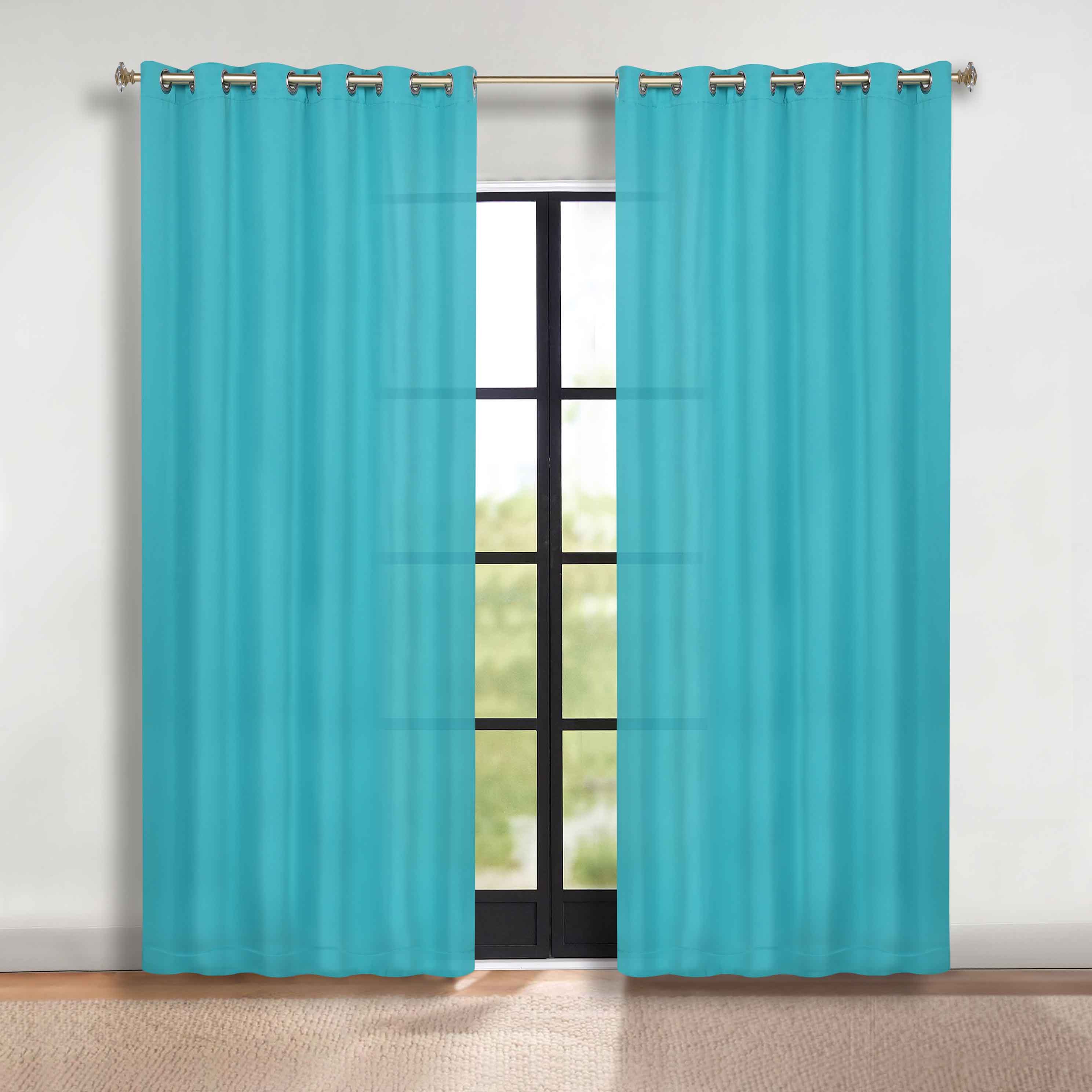Blackout Curtains Set of 2 - Machine Washable, Room Darkening, Noise Reducing & Thermal Insulated for Bedroom, Nursery & Home Theater