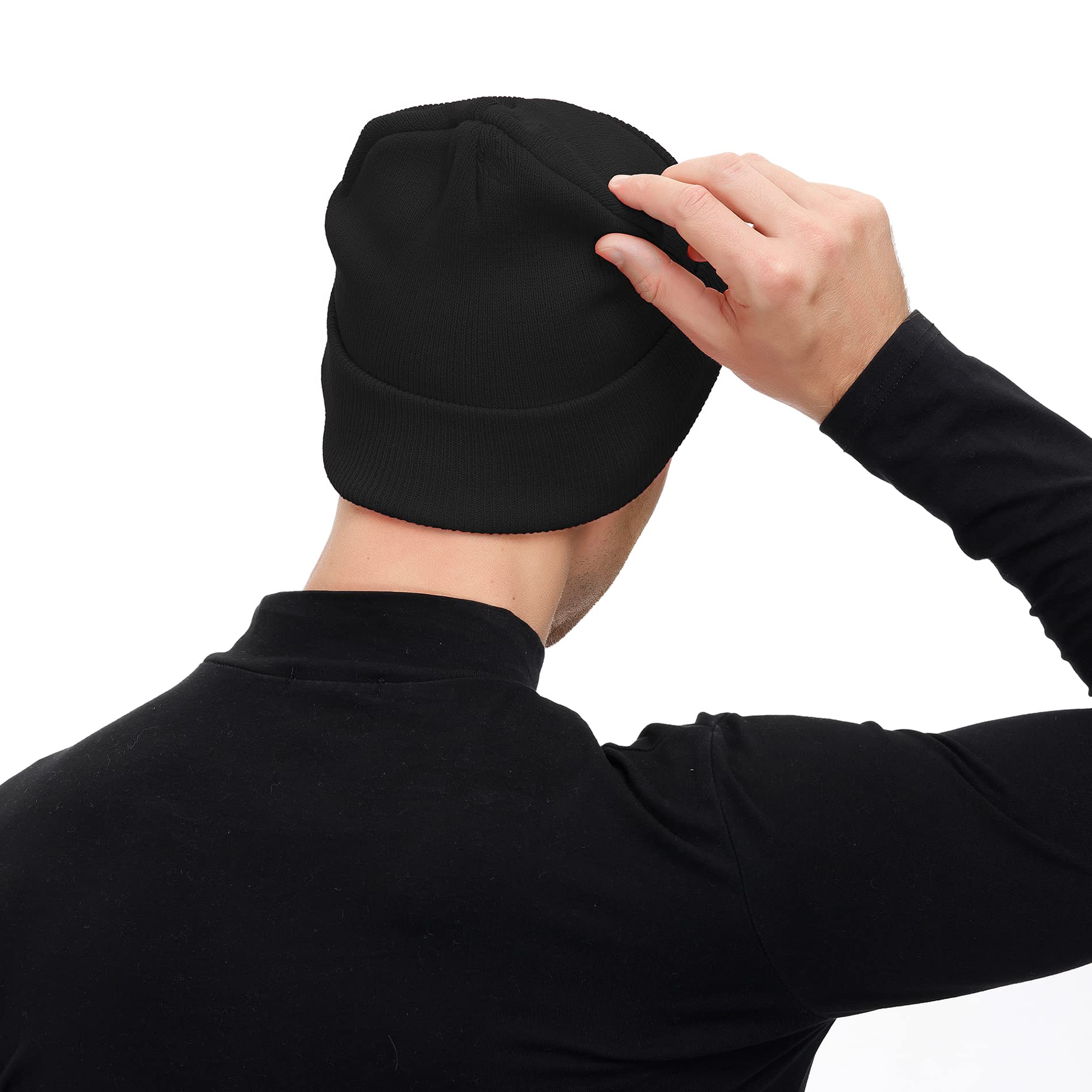 Trendy American Beanie Hats for Men - Winter Warm Knit Skull Cap, Fisherman & Slouchy Style Soft Hats - Perfect for Outdoor Activities, Skiing, and Cold Weather Fashion