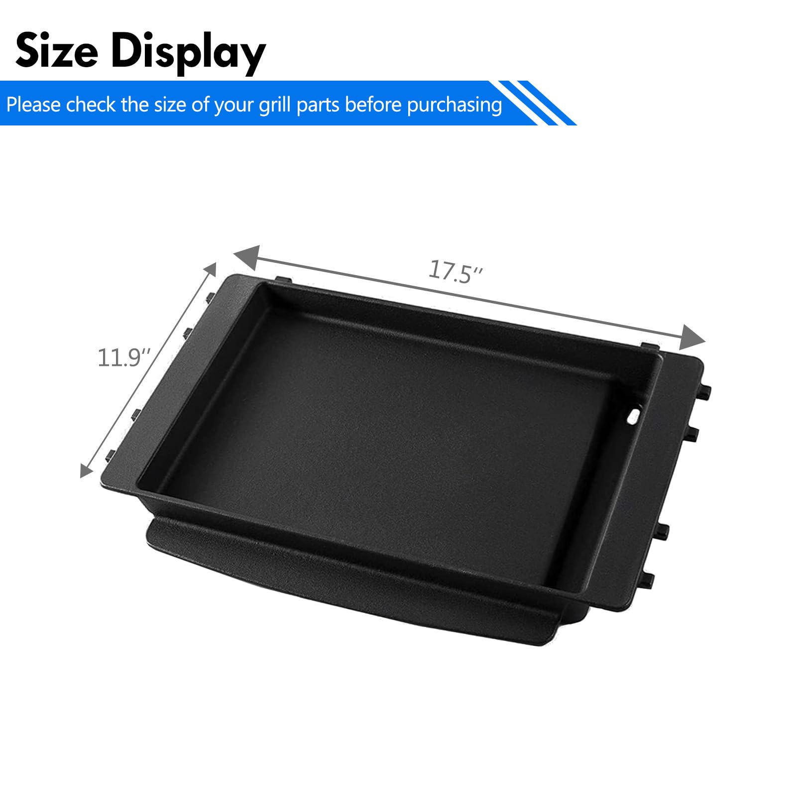 Weber Spirit & Spirit II 200 300 Series Griddle Grill Replacement Parts - Compatible with E-210, E-310, E-320, E-330, S-210, S-310 Models - Cast Iron Flat Top Griddle Insert Plate - Perfect for Outdoor BBQ, Camping & Backyard Cooking