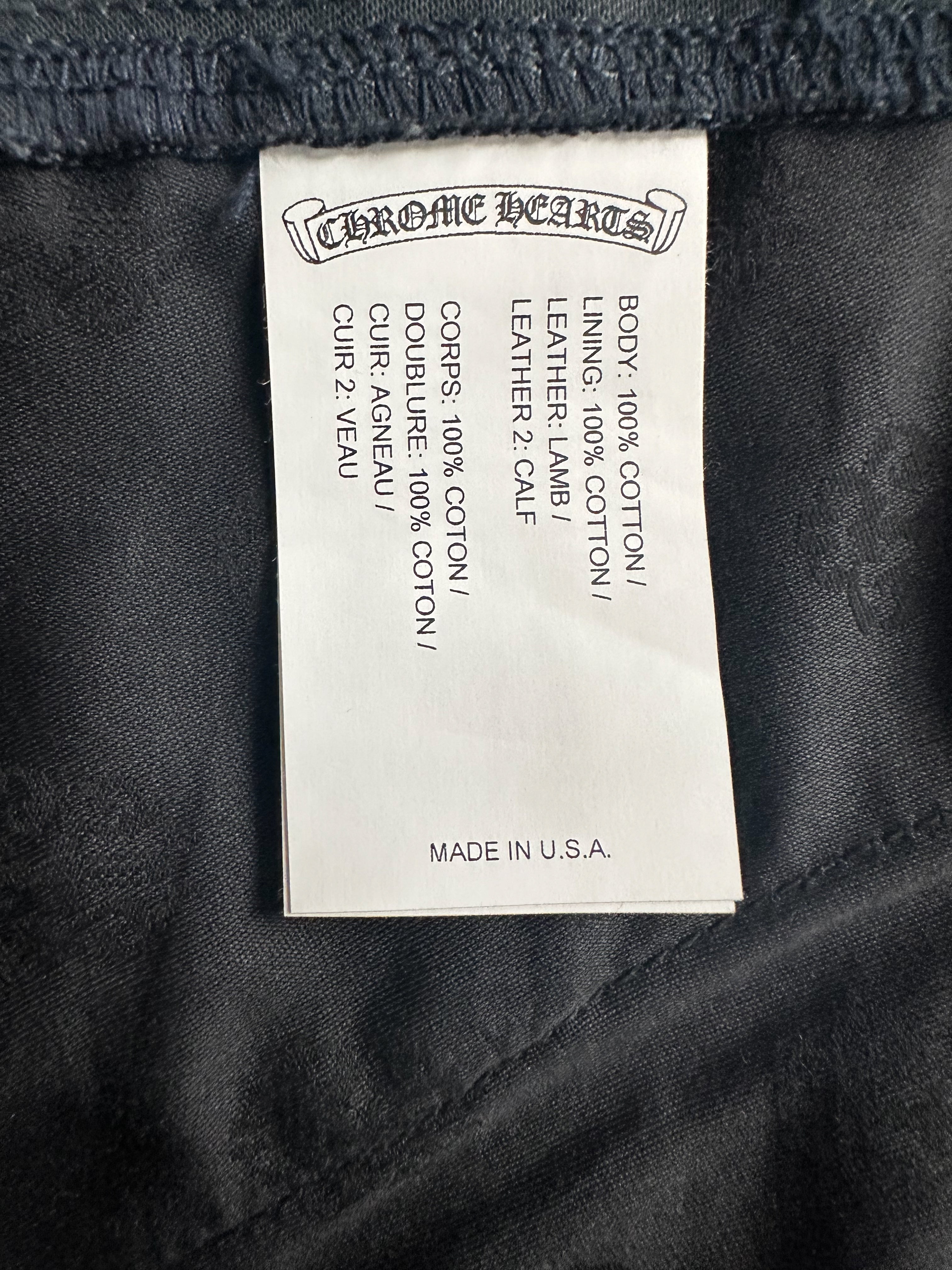 Chrome Hearts Black White & Blue Cross Patch Carpenter Pants - Stylish Distressed Denim Jeans for Men | Perfect for Streetwear & Casual Outfits
