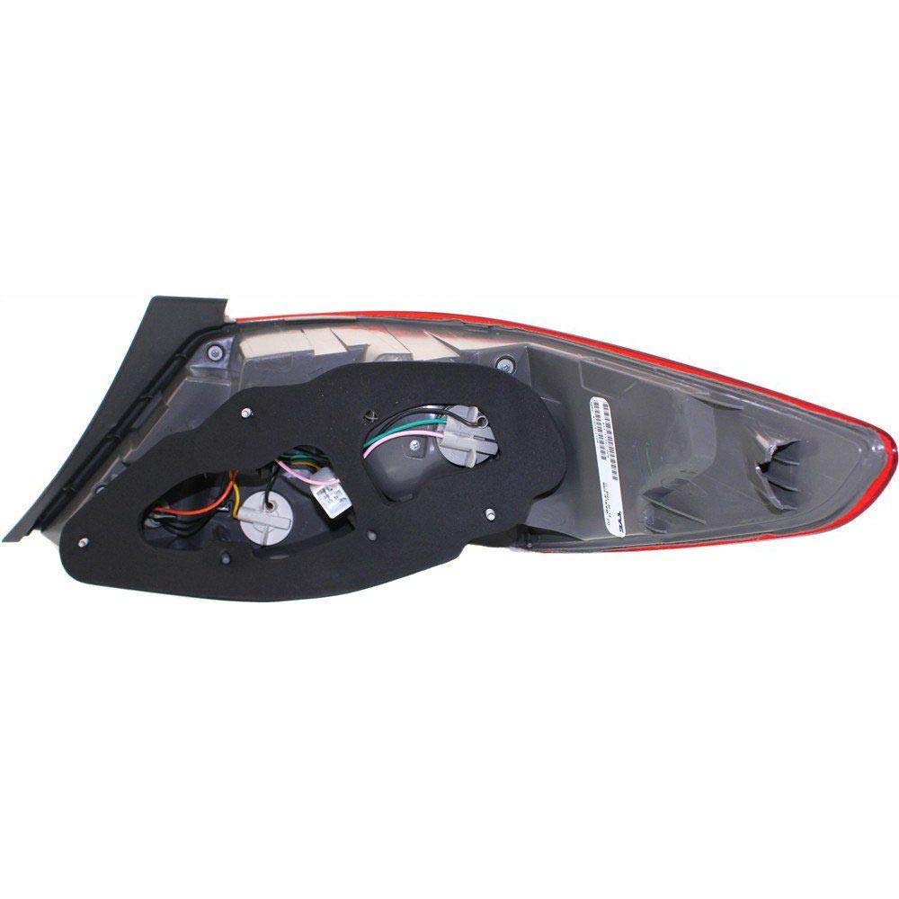 2012-2014 Hyundai Accent LH Sedan LED Tail Light Replacement - Left Side Brake Lamp Assembly - Perfect for Night Driving & Enhanced Safety