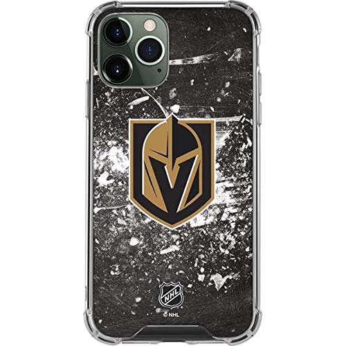 Official NHL Vegas Golden Knights Frozen Design Clear Phone Case for iPhone 12 Pro Max - Shatterproof Protective Cover with Slim Fit - Perfect for Hockey Fans, Game Days & Everyday Use