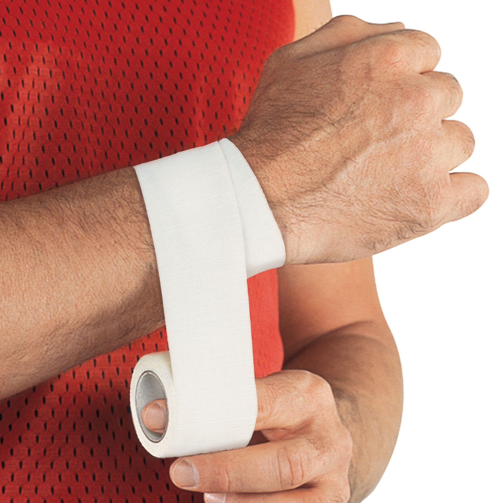Mueller M-Tape 2 Inch x 15 Yard White Athletic Tape - Perfect for Sports Injuries, First Aid, and Joint Support
