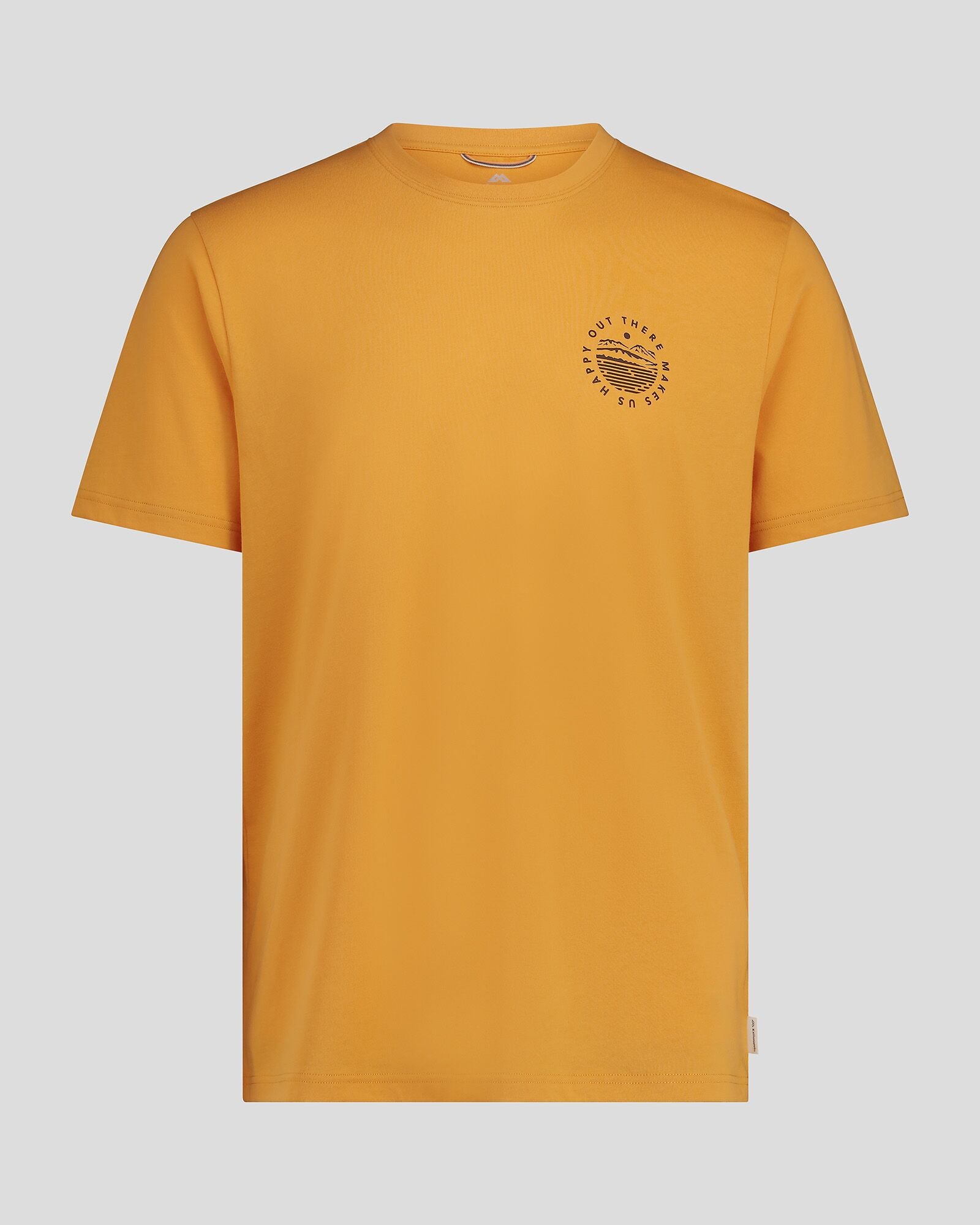 Organic Cotton Men's T-Shirt - Soft & Breathable Mustard Yellow Tee for Casual Wear & Outdoor Activities
