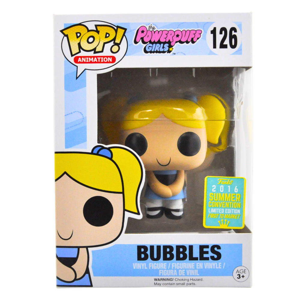 Funko Pop! Bubbles Powerpuff Girls Vinyl Figure #126 - 2016 Summer Convention Exclusive Collectible for Fans & Decor | Perfect for Anime Collections, Gift Giving & Pop Culture Displays