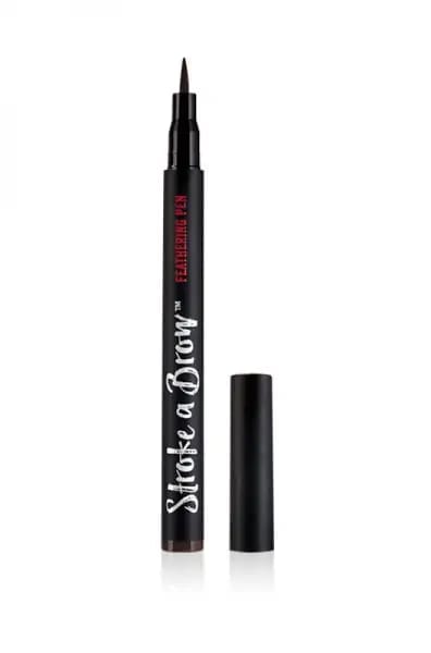 Ardell Stroke A Brow Feathering Pen - Dark Brown (05144) | Natural-Looking Eyebrow Makeup for Defined Brows | Perfect for Daily Use & Special Occasions