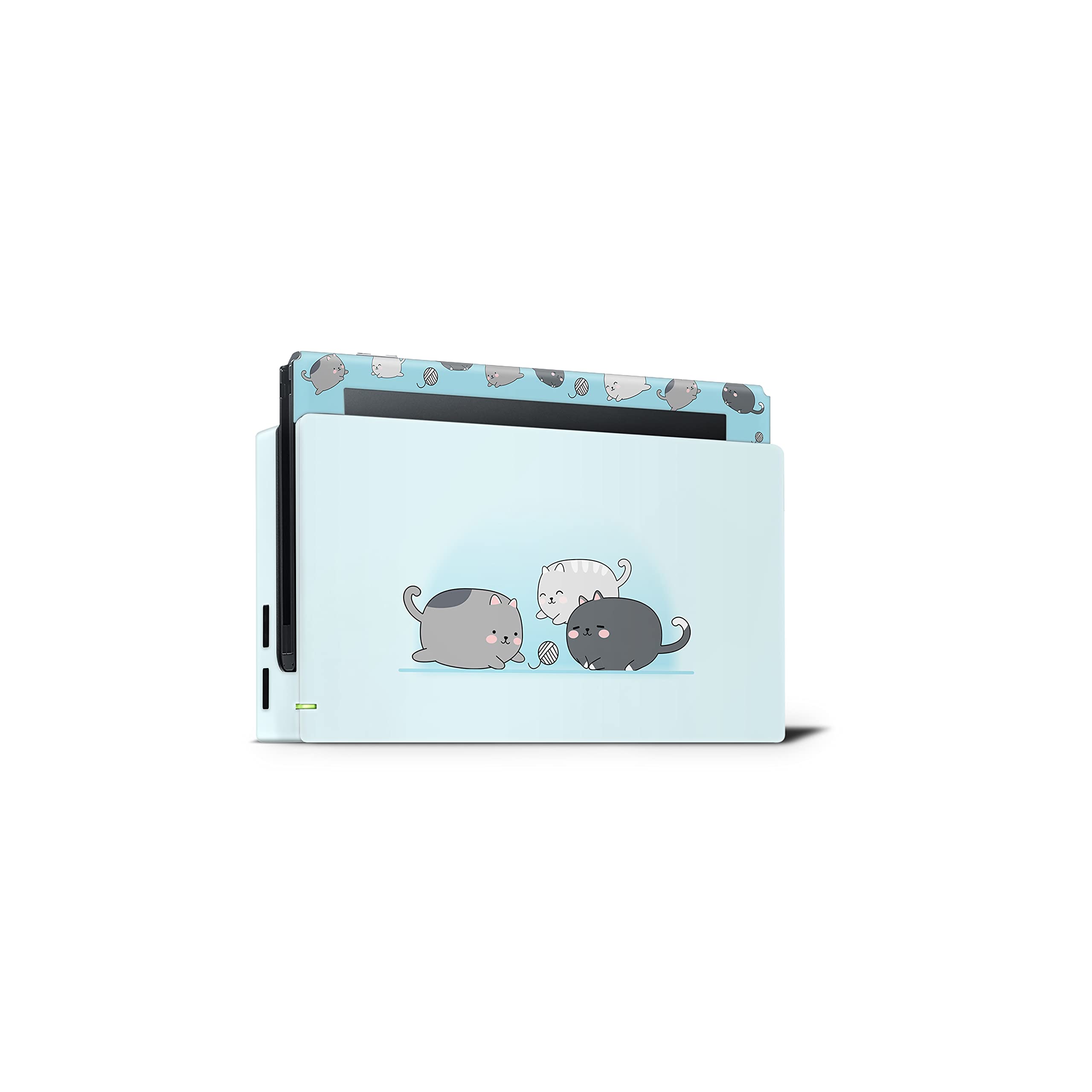 Premium 3M Vinyl Kawaii Cats Full Wrap Decal Skin for Nintendo Switch - Cute Protective Cover with Adhesive Stickers | Perfect for Gaming, Travel & Home Decor