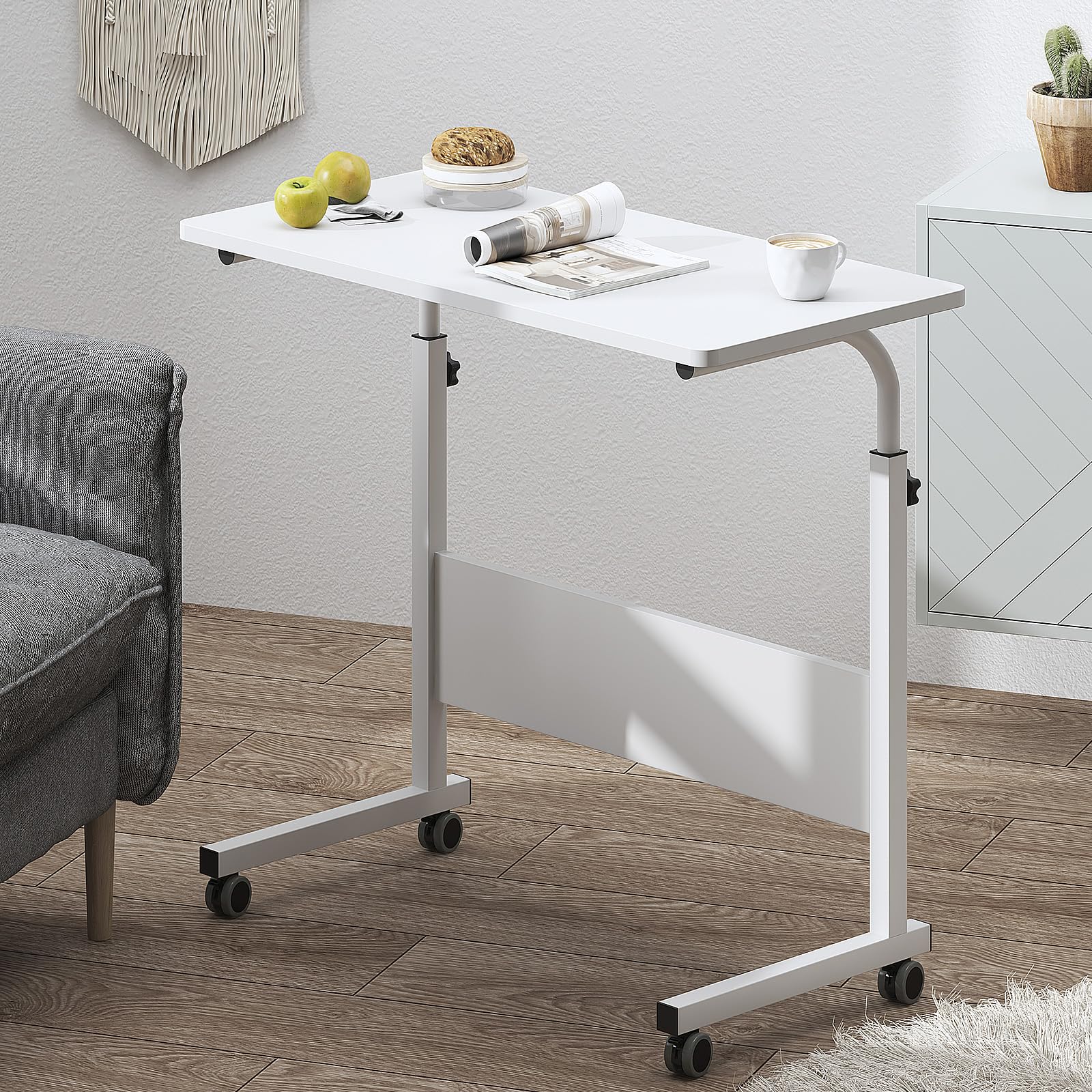 DlandHome Adjustable Rolling Desk - 31.4