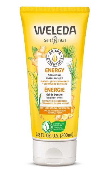 Aroma Essentials Energizing Shower Gel with Natural Oils - Invigorating Body Wash for Men & Women - Morning & Post-Workout Boost - 16oz Bottle
