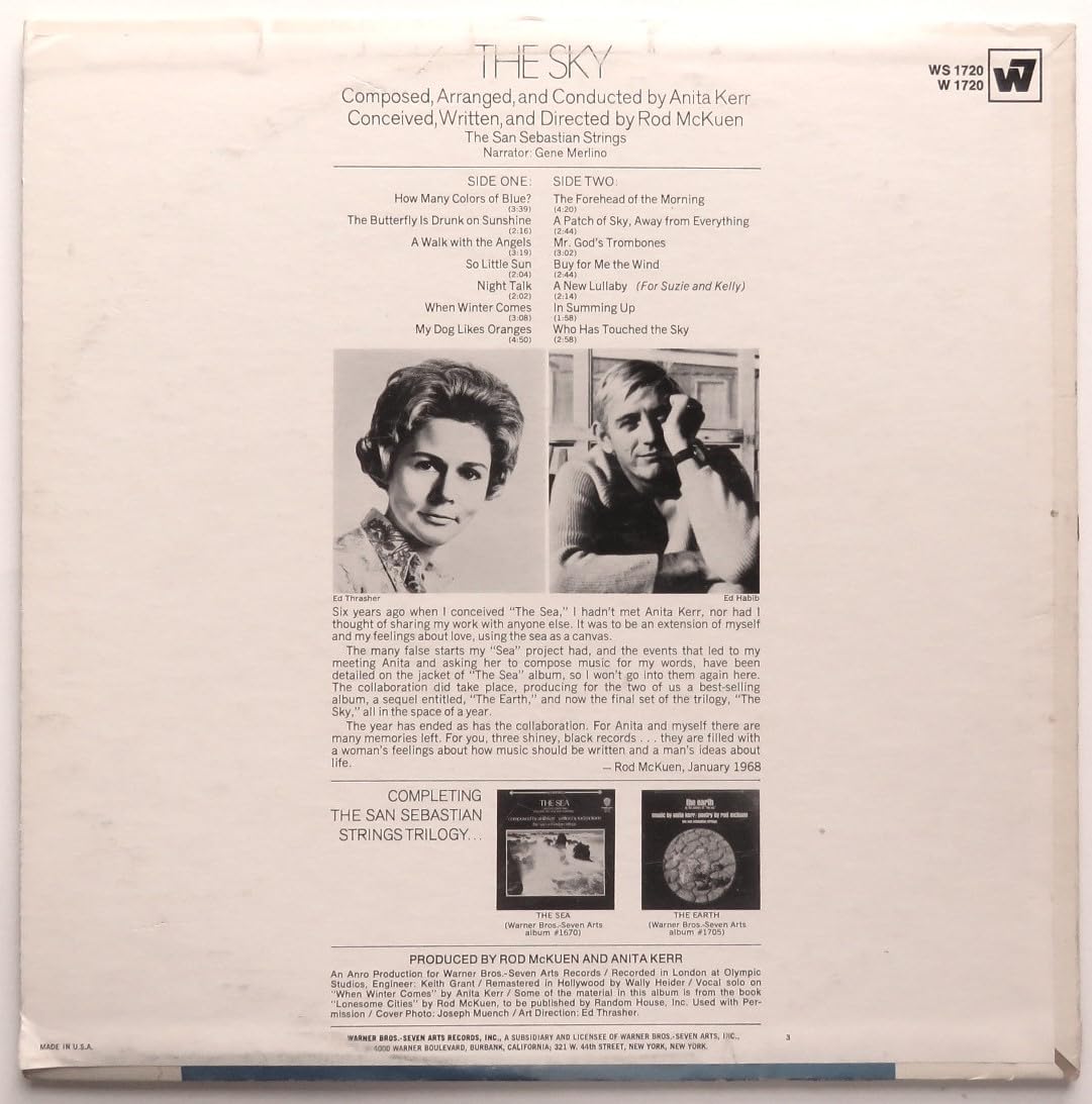 Anita Kerr & Rod McKuen - The Sky: Romantic Instrumental Music by San Sebastian Strings | Perfect for Relaxation, Dinner Parties & Background Music