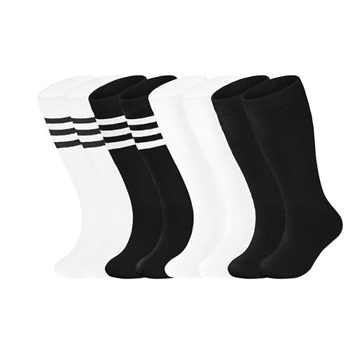 Pure Black White/Black White Stripe