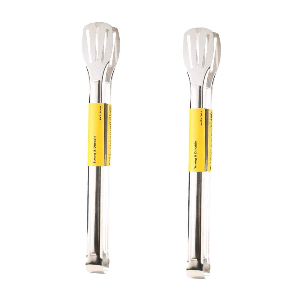 DOITOOL 2-Pack Stainless Steel Food Clips - Multipurpose Buffet Tongs, BBQ Grill Clamps for Cooking, Serving & Food Handling - Perfect for Barbecues, Picnics & Kitchen Use