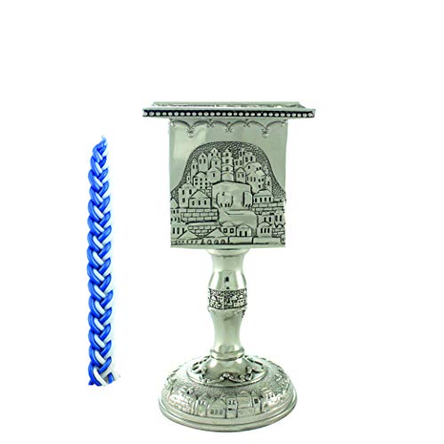 Nickel Havdalah With Candle