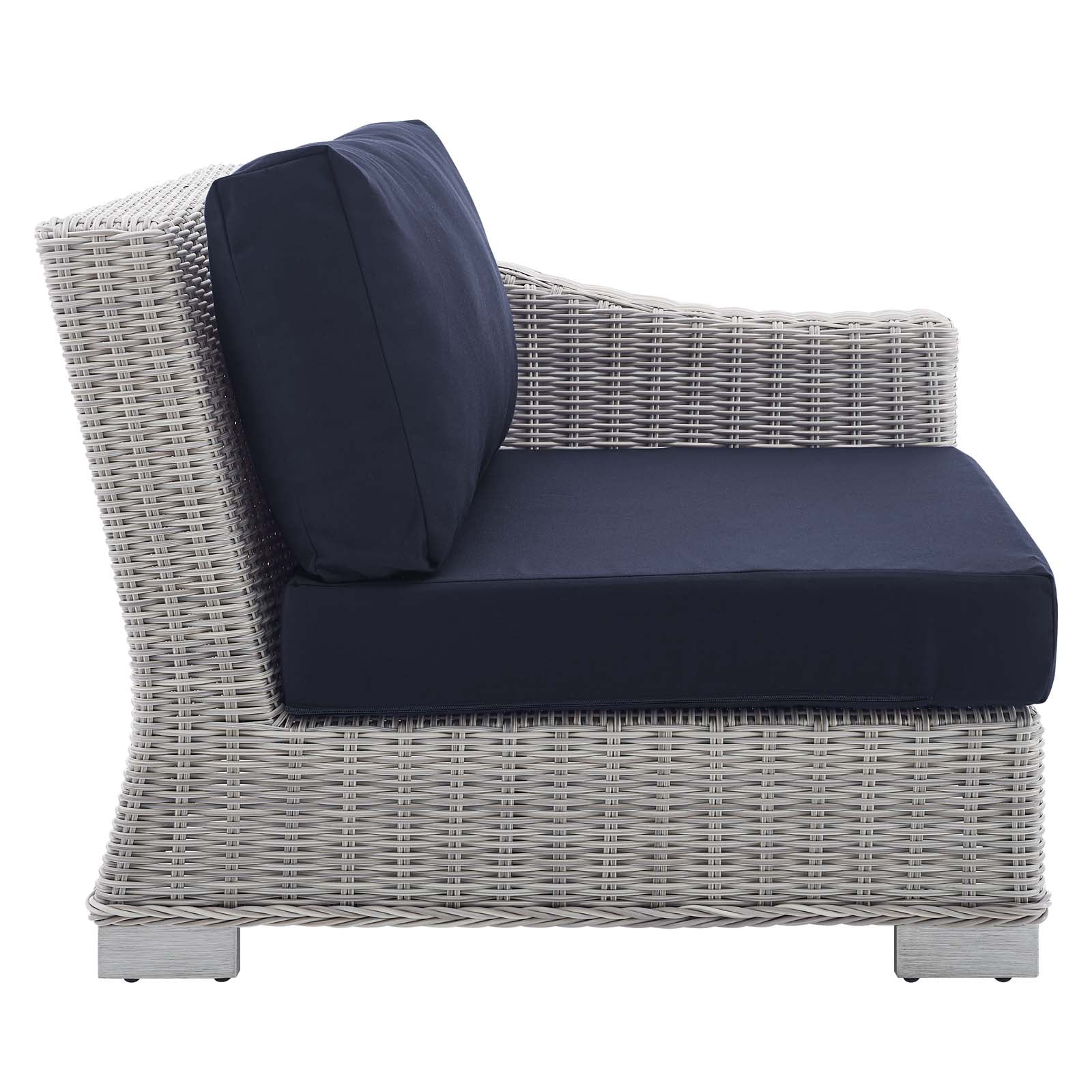 Conway Sunbrella® 7-Piece Outdoor Patio Sectional Sofa Set - All-Weather Wicker Rattan Furniture for Backyard, Poolside & Garden Relaxation