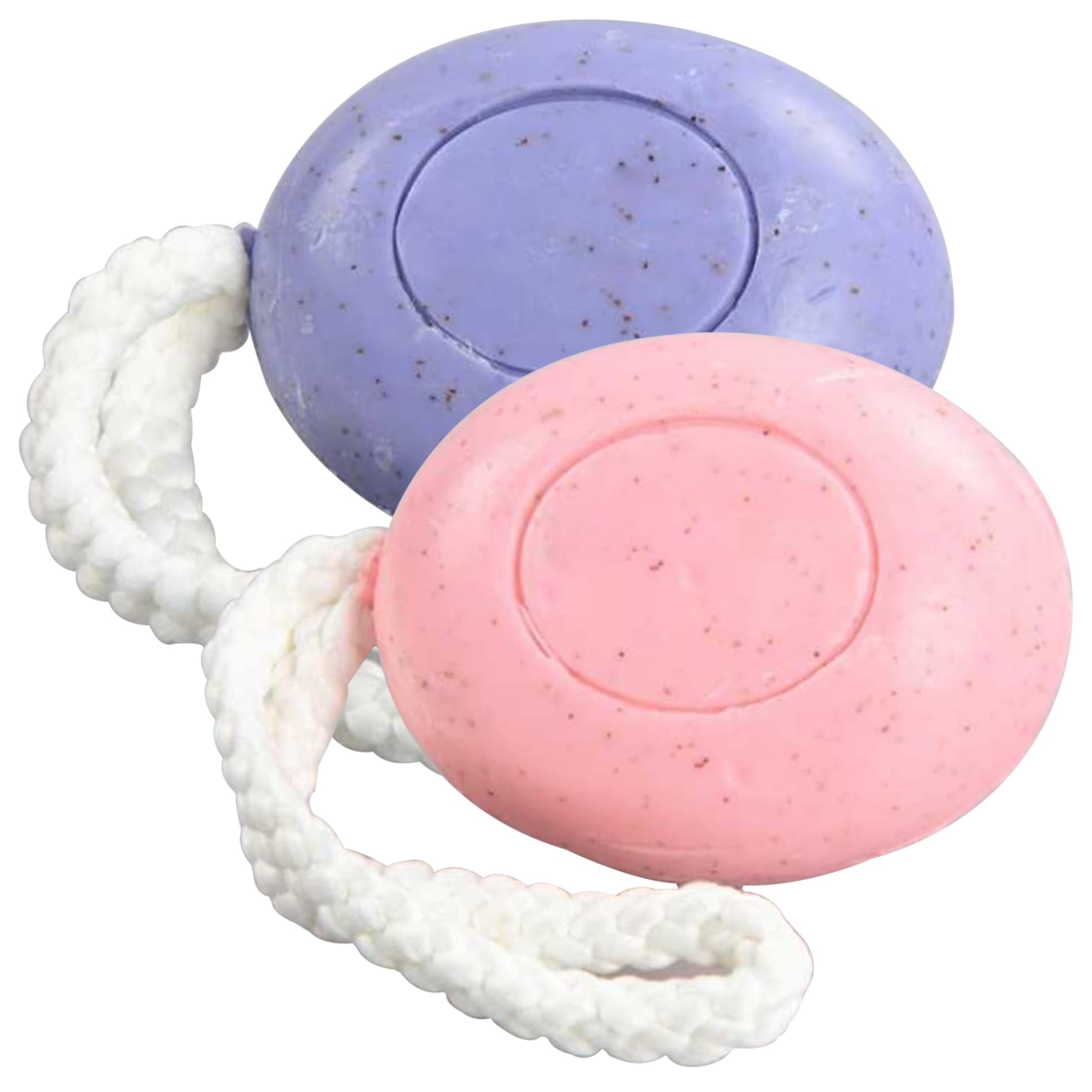 2-Pack Natural Fragrance Soap on a Rope - 150g Moisturizing Face & Hand Soap with Oil Control & Exfoliating Benefits for Men & Women - Perfect for Shower, Bath & Travel