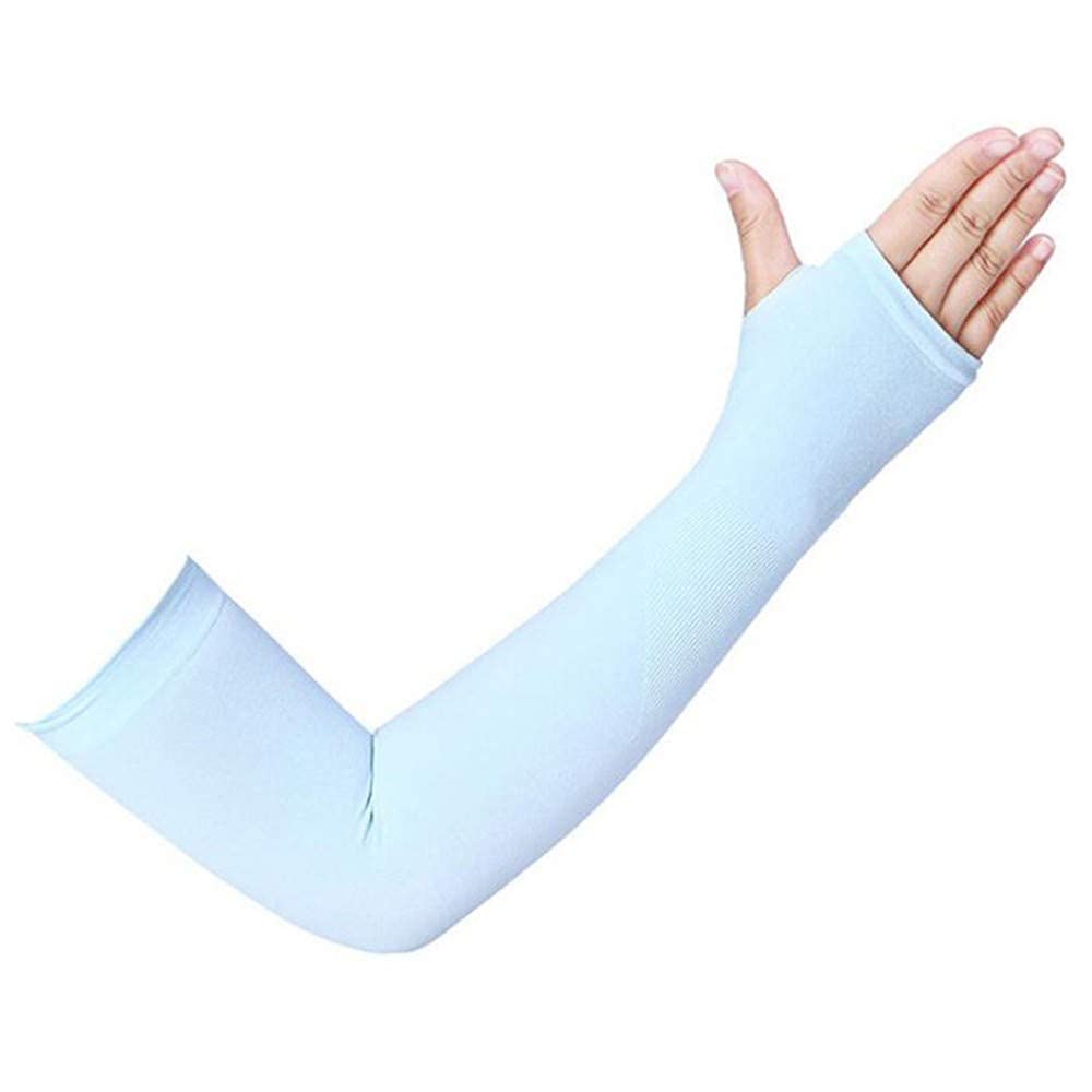Dims Cycling Arm Warmers - 1 Pair Ice Silk Sunscreen Sleeves for Summer Riding, Running & Outdoor Sports | UV Protection, Breathable & Cool Arm Sleeves for Cycling, Jogging, Hiking & Travel