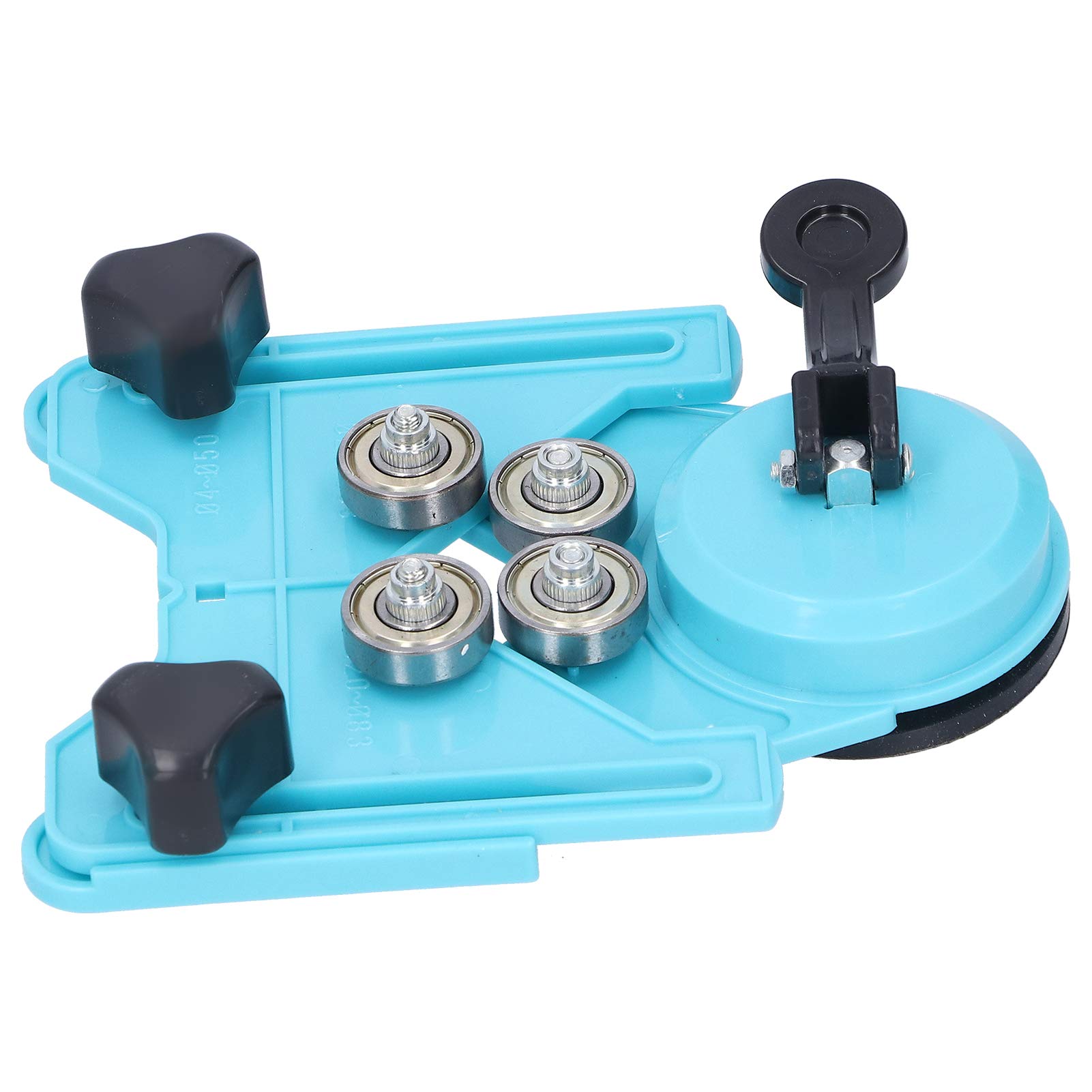 Liyeehao Glass Driller Locator - Durable Blue Hole Locator Tool for Kitchen Glass & Windows | Perfect for Precise Glass Cutting, Tiling, and DIY Home Improvement Projects