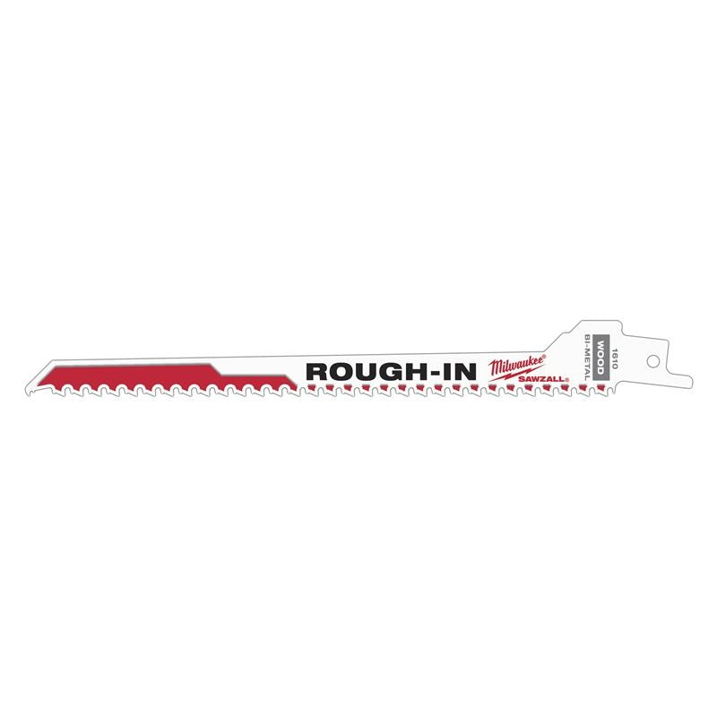 48 00 1610 Rough-In SAWZALL Blades - 5 Pack | Heavy-Duty Demolition & Construction Blades for Wood, Metal & PVC Cutting | Perfect for Remodeling, Plumbing & DIY Projects