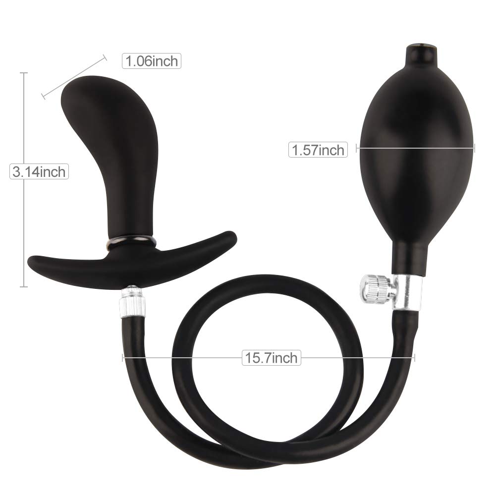 FST Expandable Inflatable Anal Plug - Large Enema Training Butt Plug for Men & Women - Perfect for Solo Play & Couples Exploration