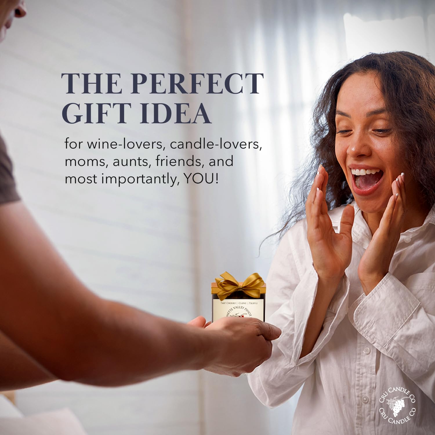 Premium Wine Scented Soy Candles - Willamette Valley Pinot Noir Inspired Aroma, Natural Soy Wax Gifts for Wine Lovers (Perfect for Romantic Dinners, Home Decor & Wine-Themed Parties)