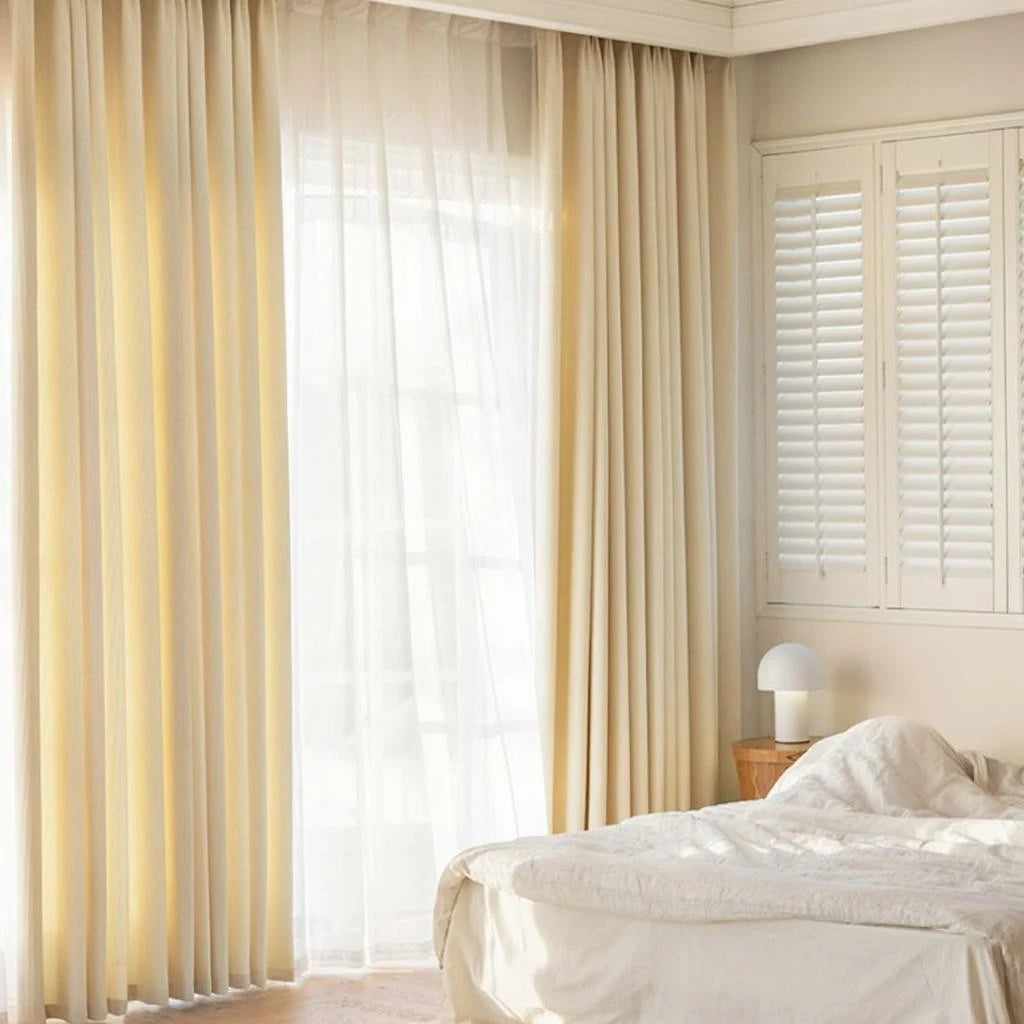 Premium Hazel Chenille Waffle Weave Blackout Soundproof Curtains - Thermal Insulated Custom Window Treatments for Bedroom, Living Room & Home Theater