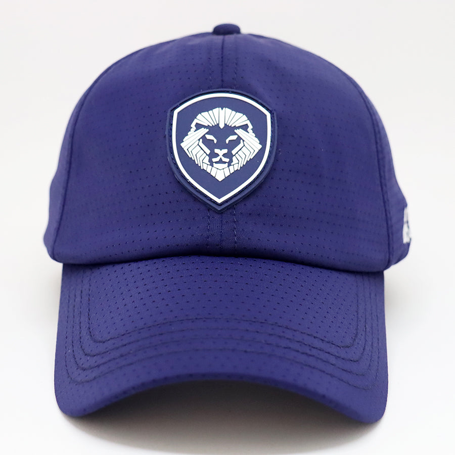 VT Shield Future Looks Bright Navy Velcro Performance Perforated Hat - Breathable Adjustable Baseball Cap for Outdoor Sports & Casual Wear