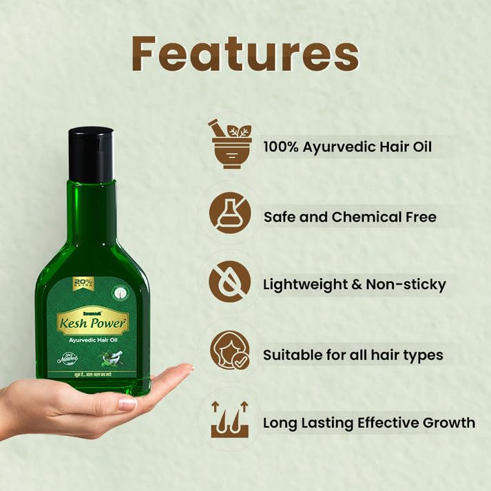 Deemark Herbal Hair Oil for Long & Shiny Hair - Anti Hair Fall Control, Promotes Thick & Soft Hair - Reduces Premature Greying & Balances Hair Growth Cycle - 120ml (Pack of 2) - Perfect for Daily Hair Care & Scalp Nourishment