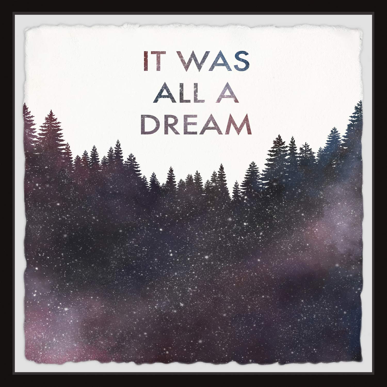 Marmont Hill 'It Was All a Dream III' Framed Canvas Art Print - 18x18 Inch Wall Decor for Living Room, Bedroom & Office