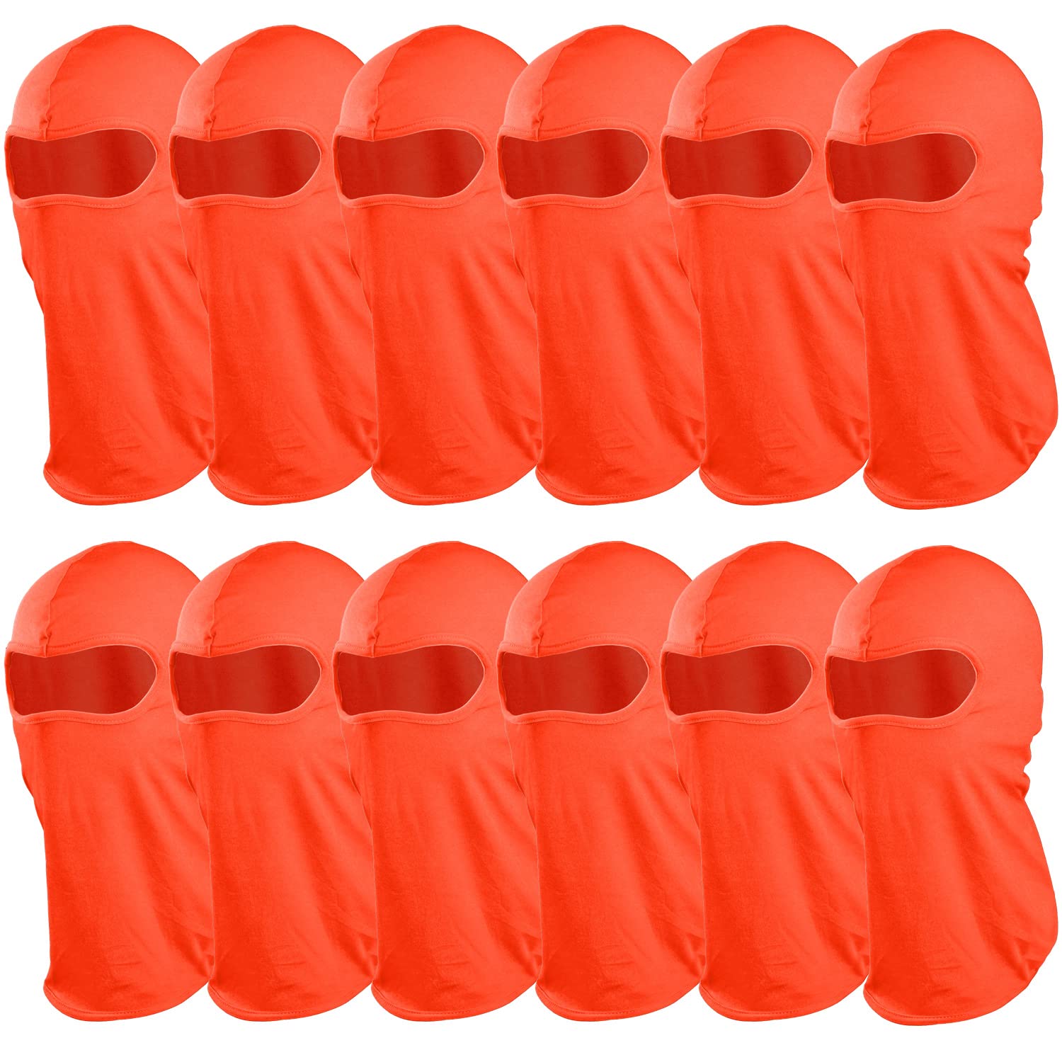 12 Pack Balaclava Face Mask - Full Cover Ninja Mask for Motorcycle, Cycling, Skiing & Outdoor Sports - Cold Weather Protection & Active Wear