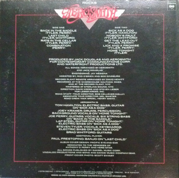 Aerosmith Rocks Vinyl LP Album (VG+ Condition) – Classic Rock Music for Collectors & Home Listening
