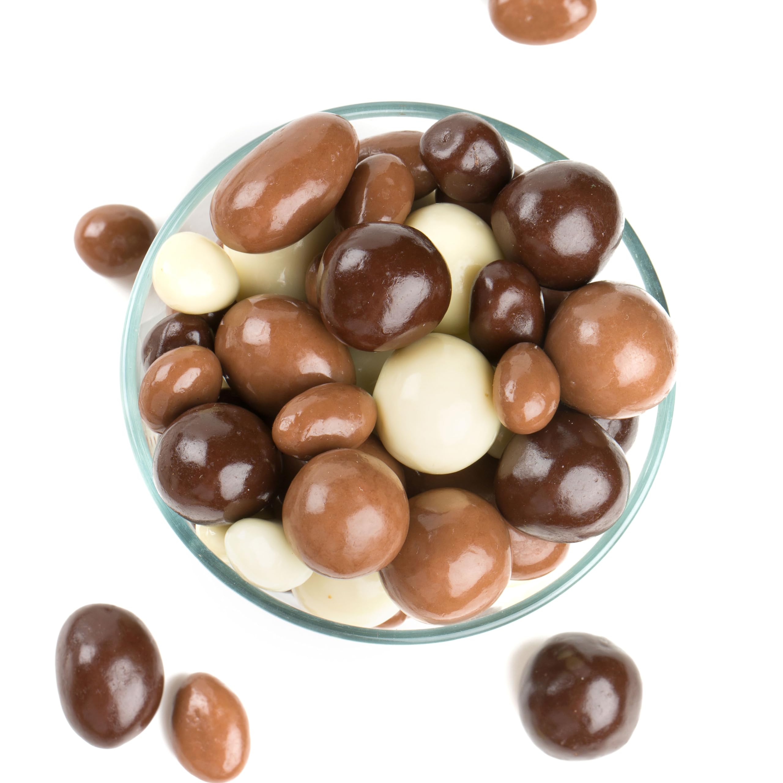 Yupik Triple Chocolate Espresso Coffee Beans - 2.2 lb (35.2 oz) - Milk, White & Dark Chocolate Covered Coffee Beans - Smooth & Crunchy Sweet Snack - Perfect for Baking, Dessert Toppings & Coffee Pairing - Great for Gifts, Office Snacks & Movie Nights