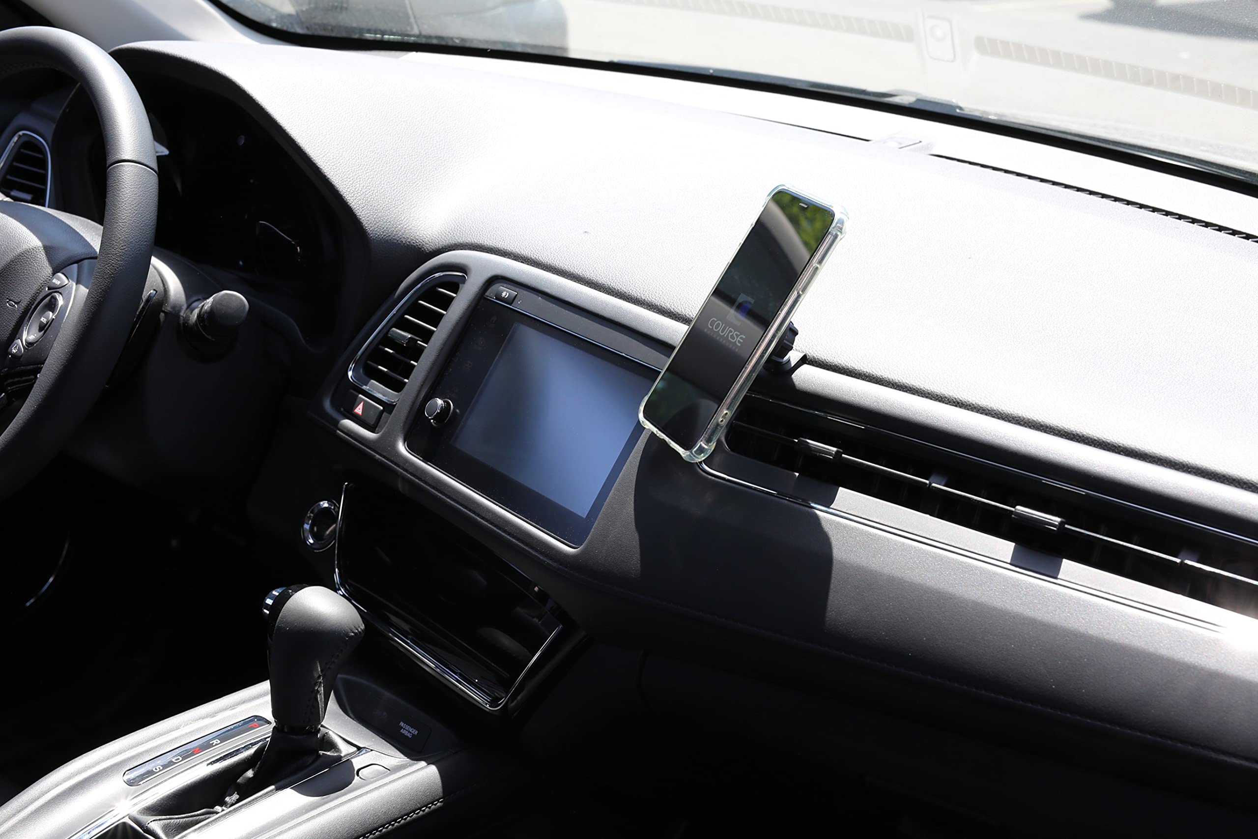 Course Motorsports DirectFit Automatic Gripping Wireless Charging Car Phone Mount for Honda HR-V (2015-Present) - Black | Hands-Free Charging Holder for Safe Driving & Navigation
